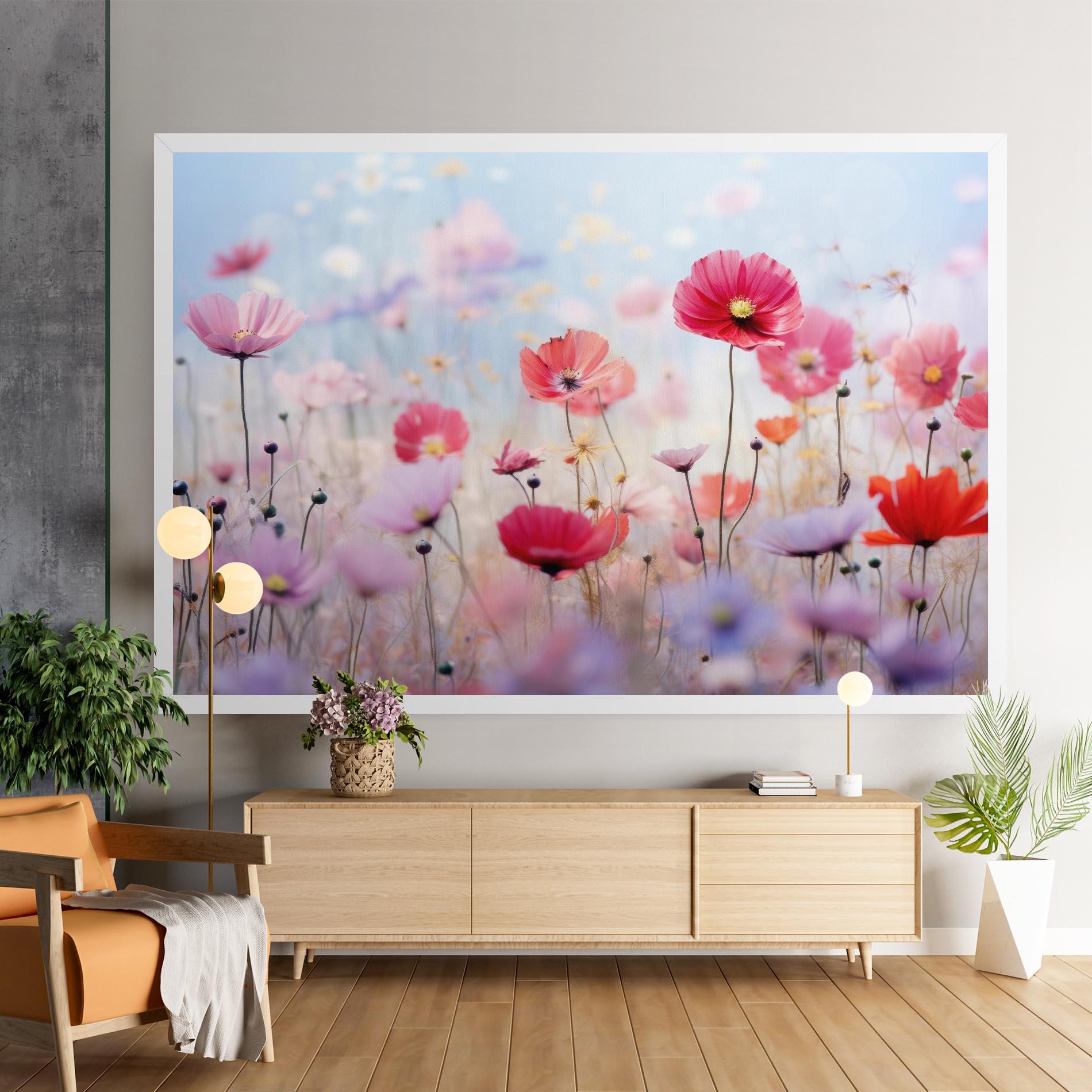 Leinwandbild Dreamy Sprig Pink Flower mockup 9
