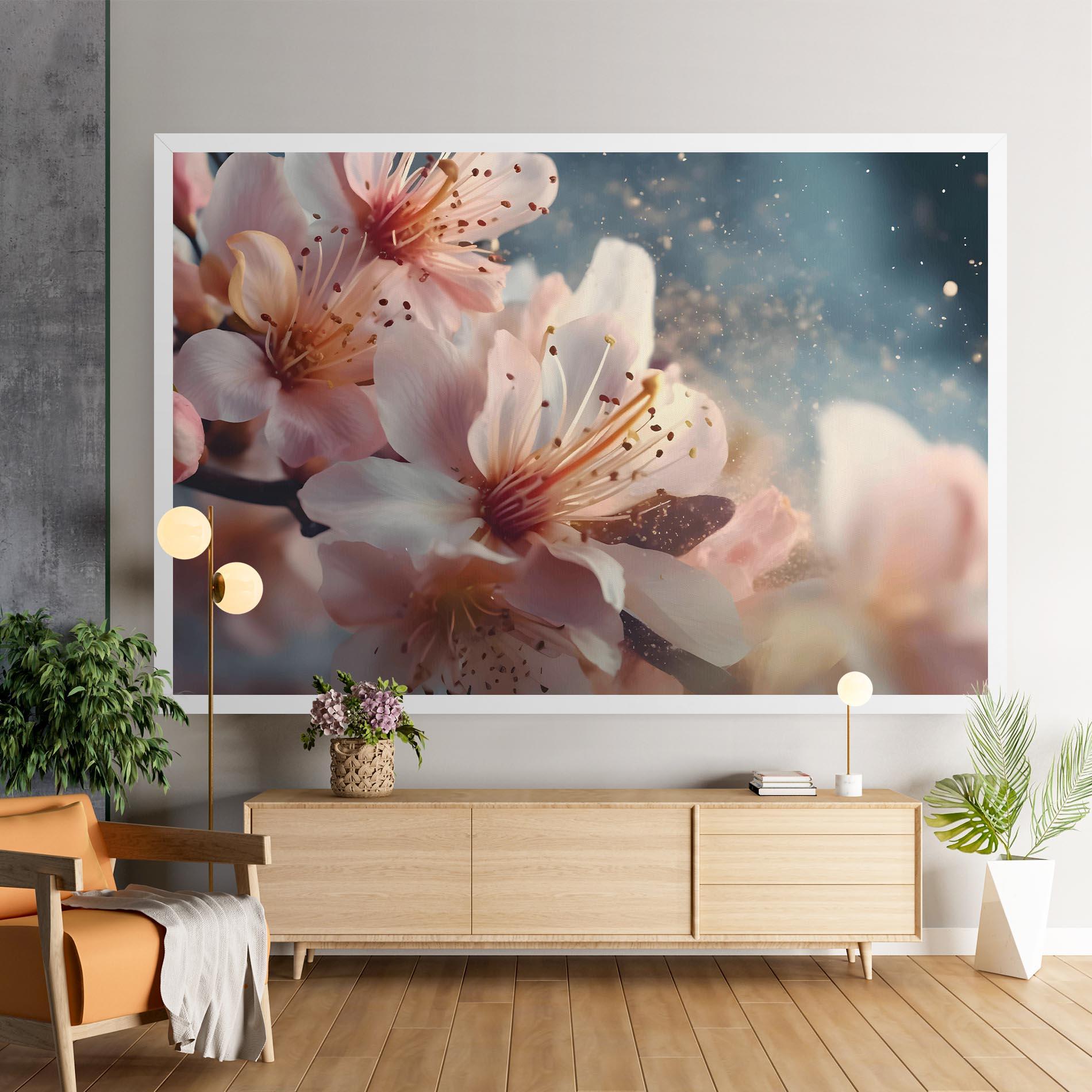 Leinwandbild Flower Spring Art mockup 9