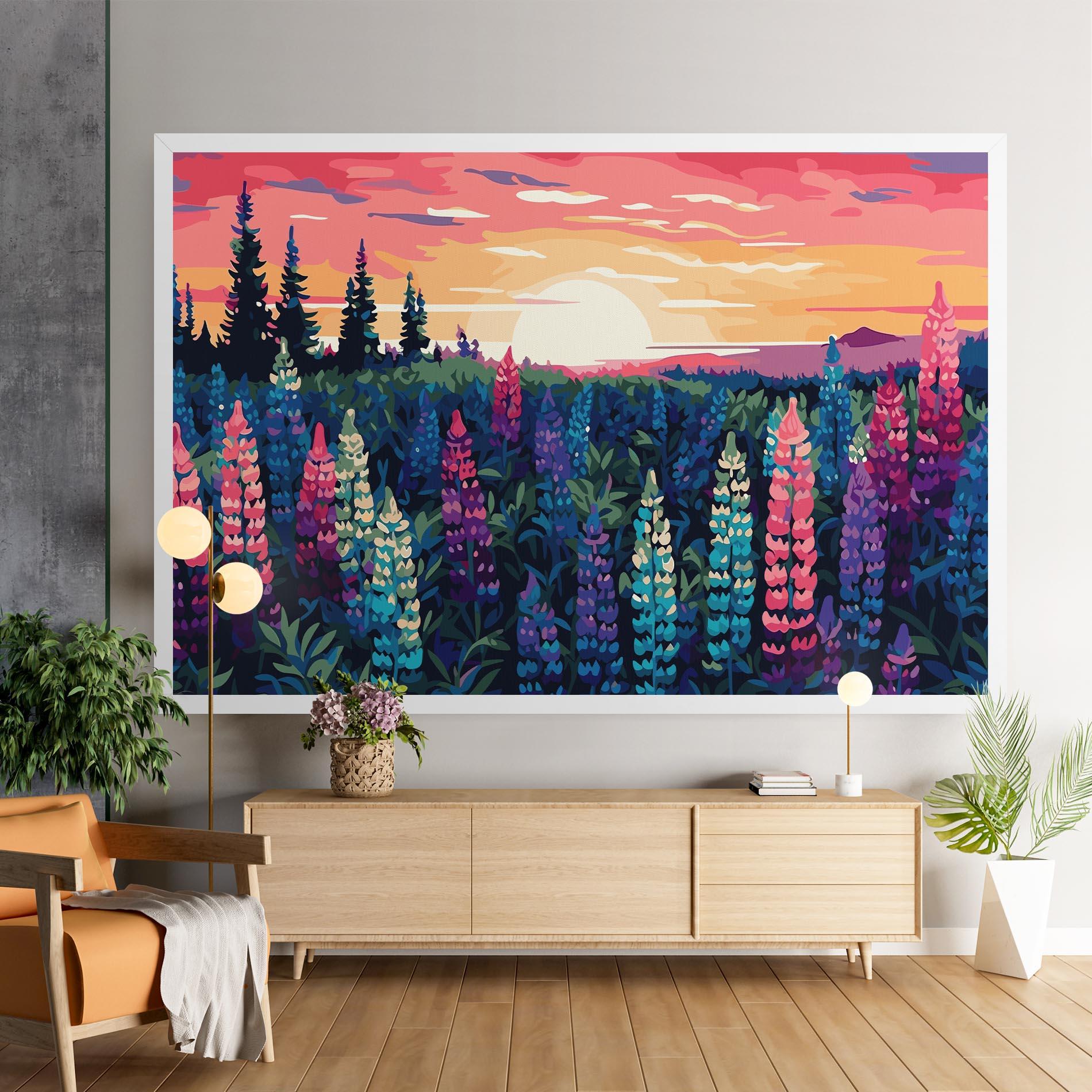 Leinwandbild Spring Sunset mockup 9