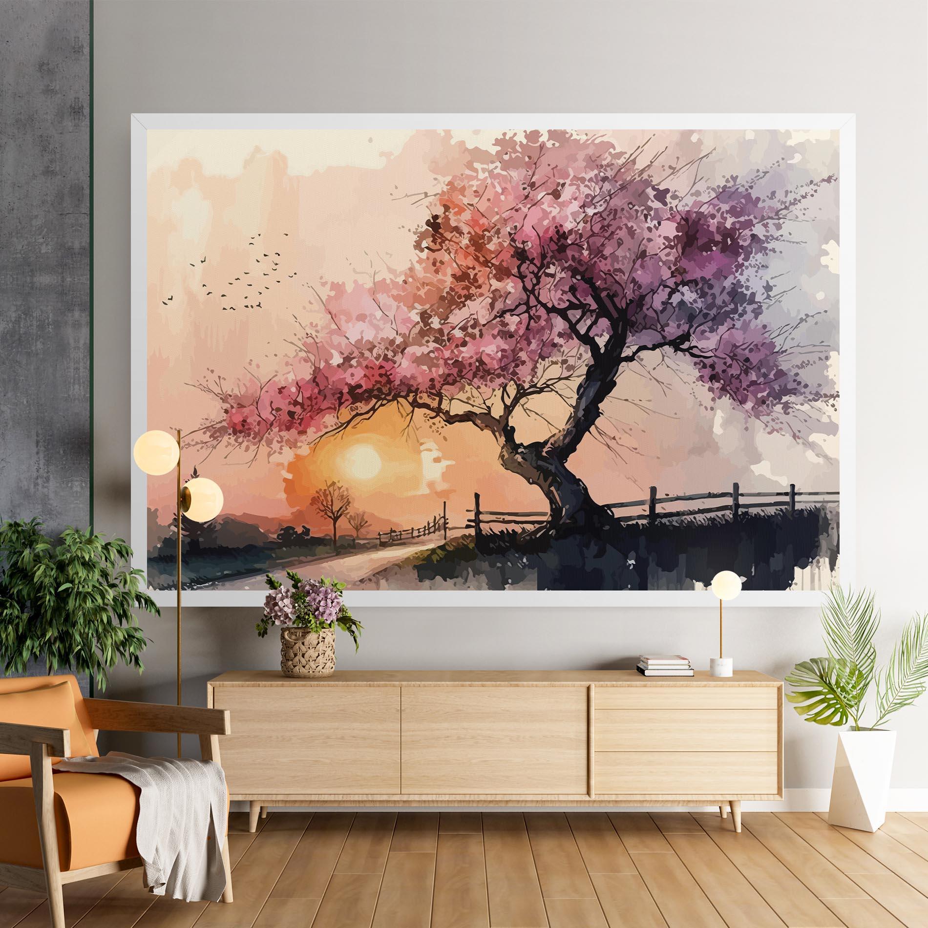 Leinwandbild Sunset Spring mockup 9