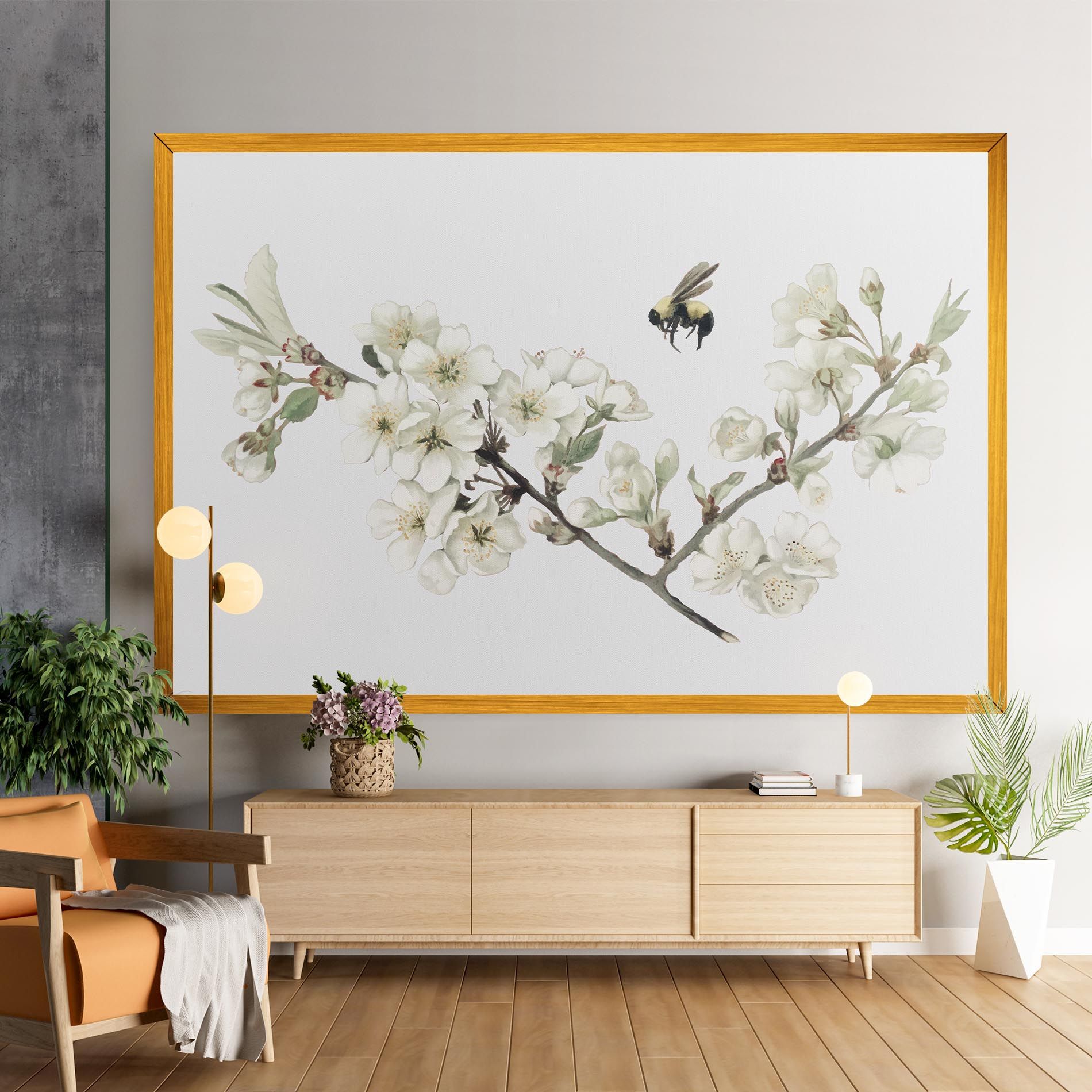 Bee Spring Flower mockup 9