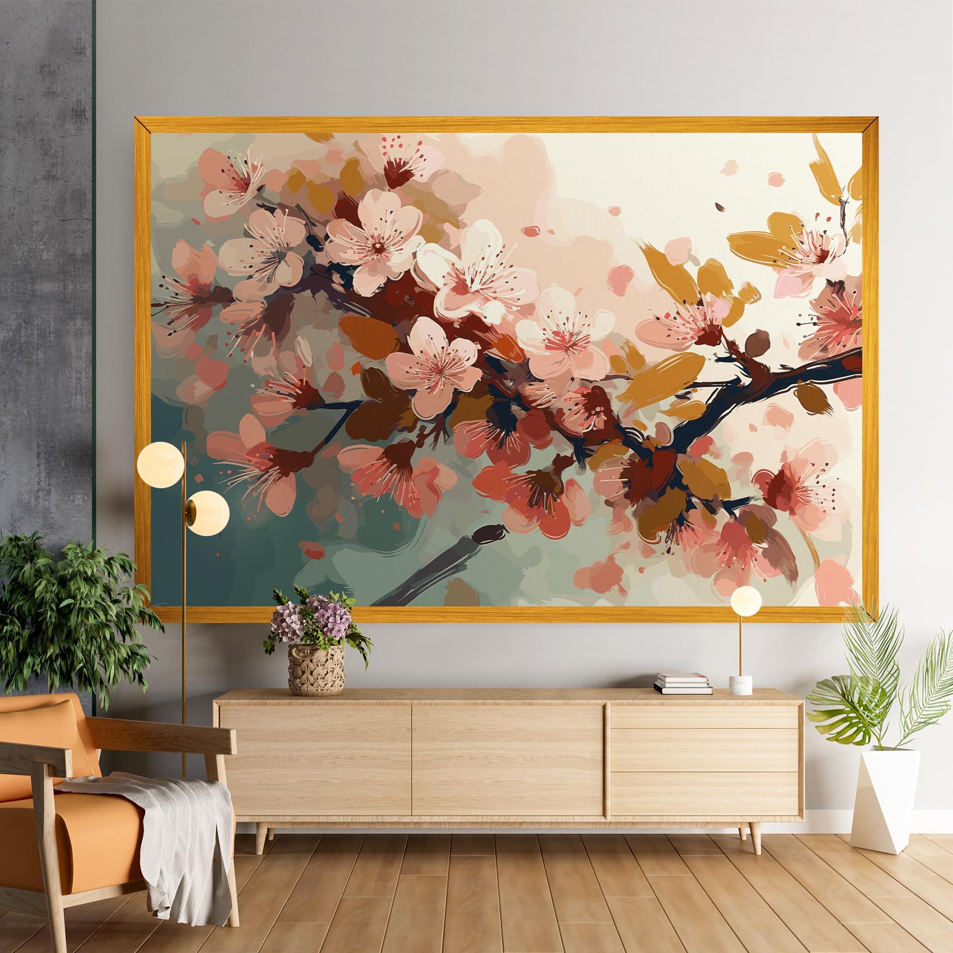 Leinwandbild Cute Spring Flower mockup 9