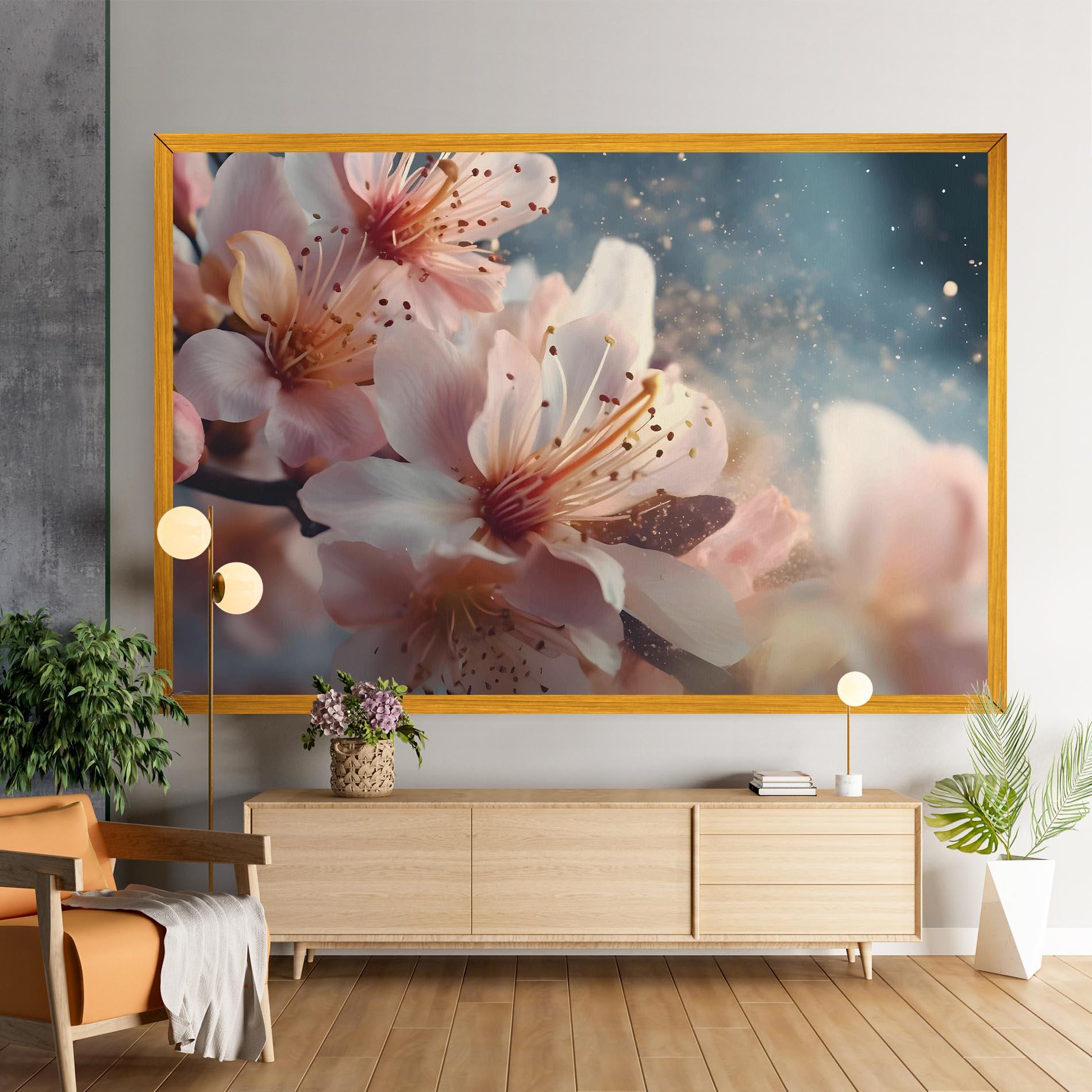 Leinwandbild Flower Spring Art mockup 9