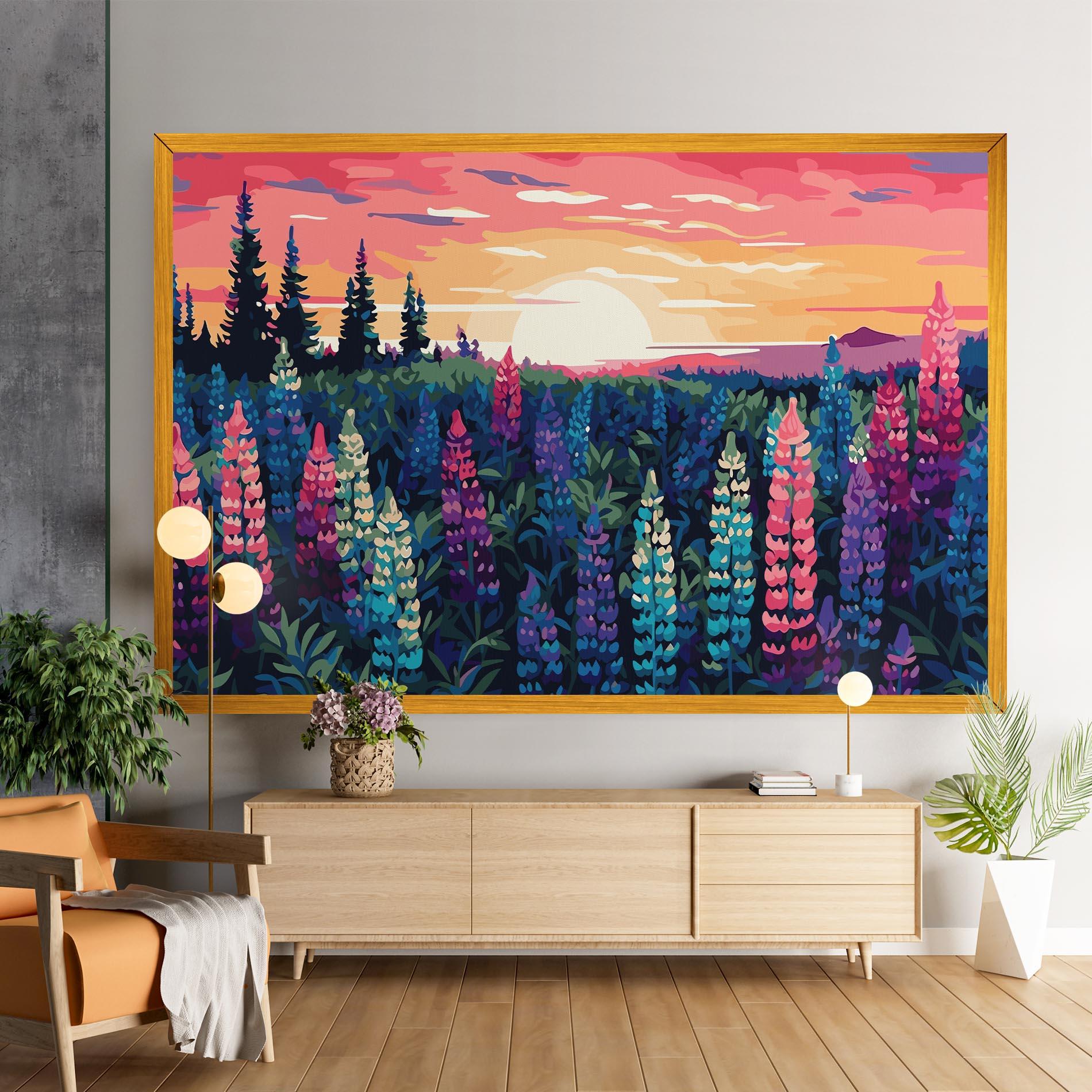 Leinwandbild Spring Sunset mockup 9