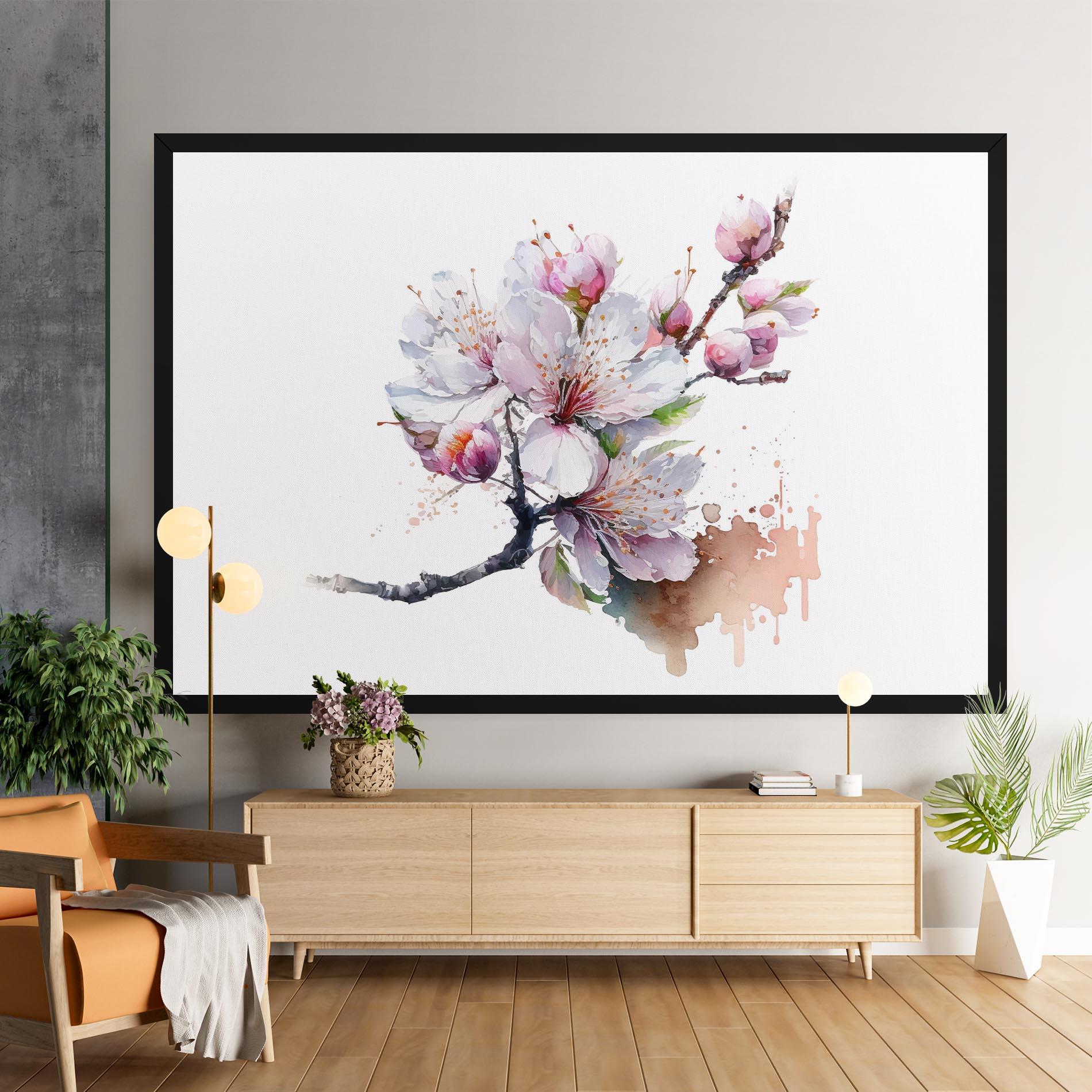 Leinwandbild Cherry Spring Art mockup 9