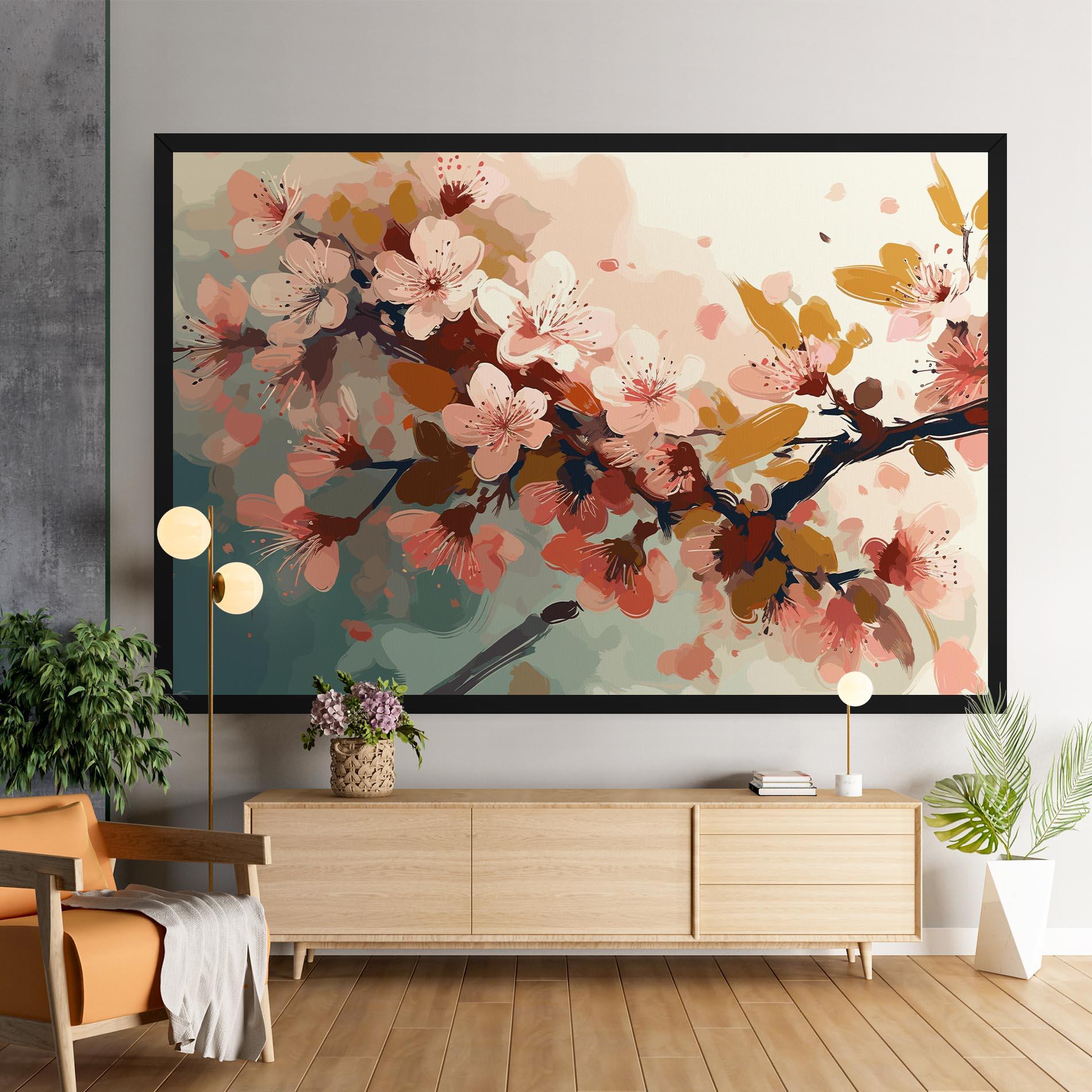 Leinwandbild Cute Spring Flower mockup 9