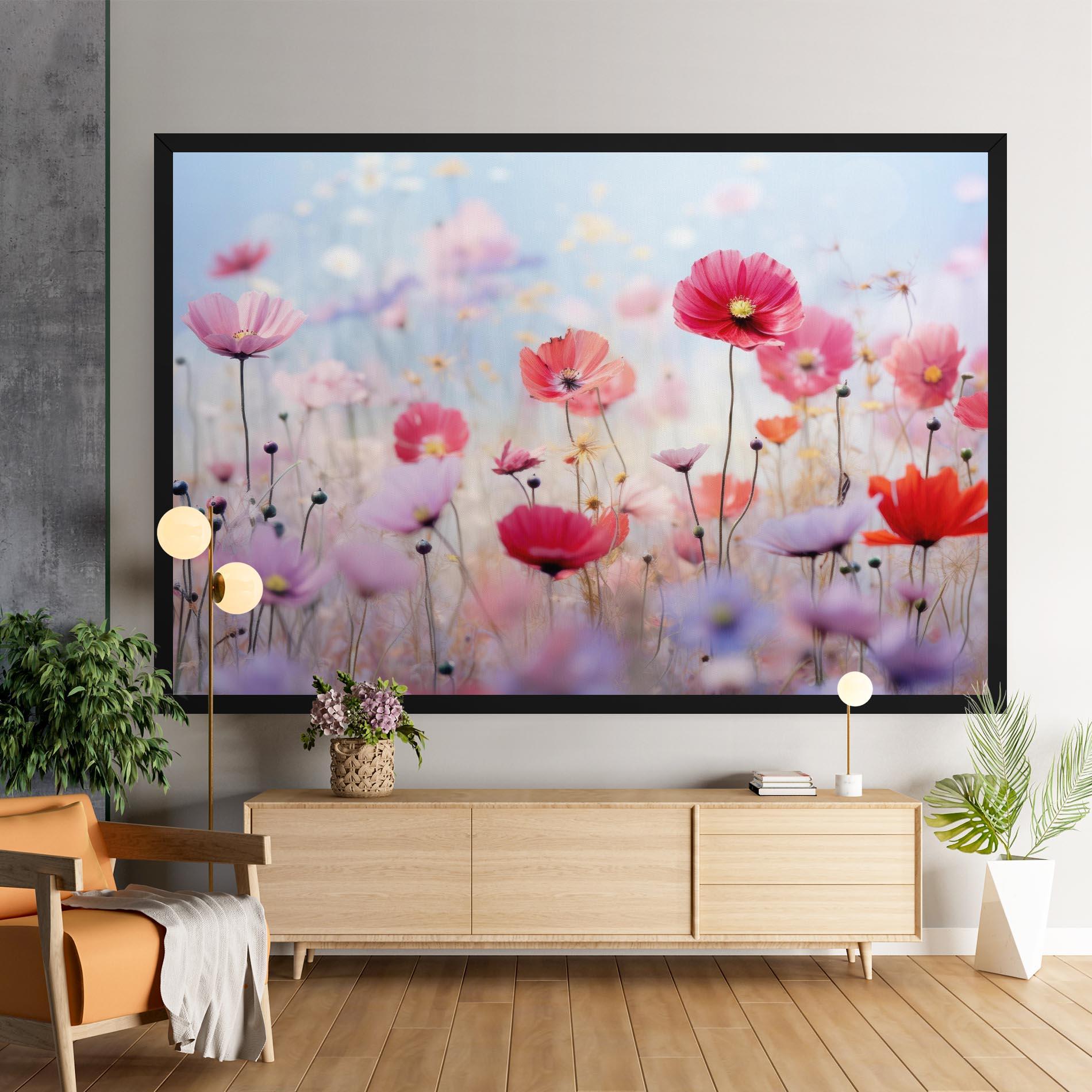 Leinwandbild Dreamy Sprig Pink Flower mockup 9