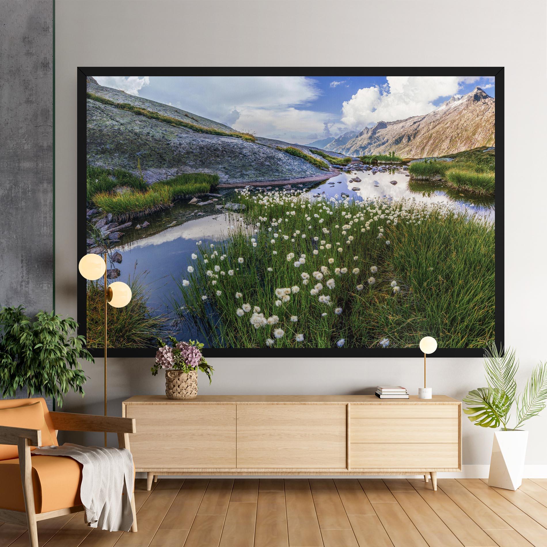 Leinwandbild Lake Spring View mockup 9