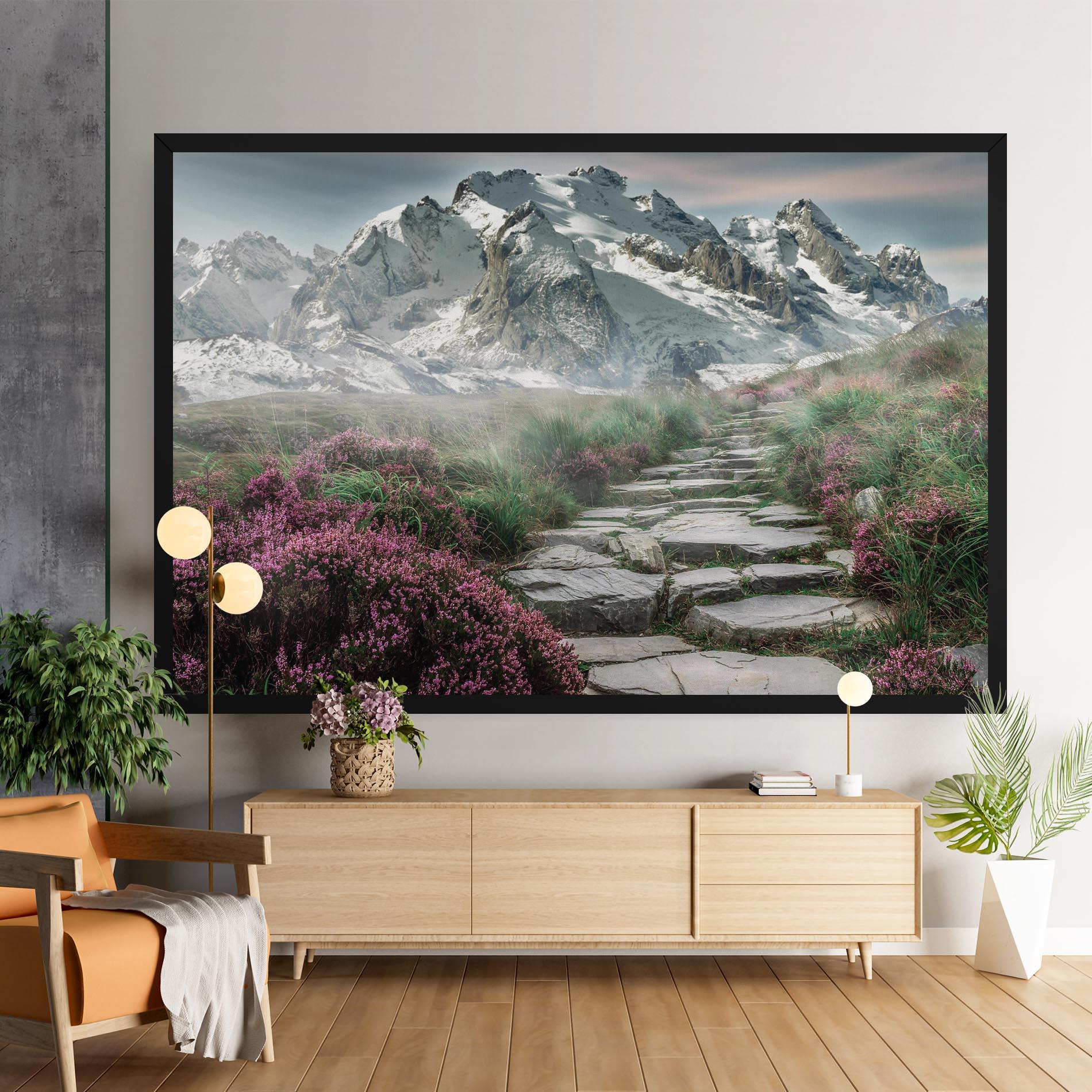 Leinwandbild Mountain Spring View mockup 9