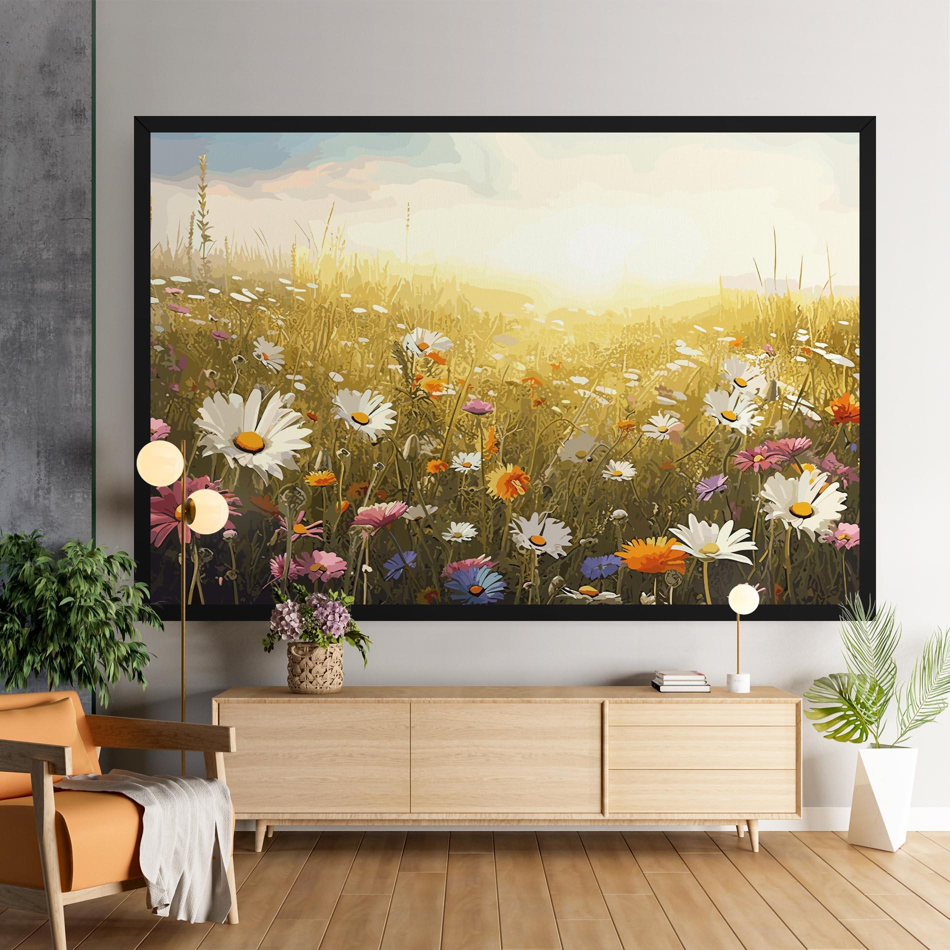Leinwandbild Spring Field Art mockup 9