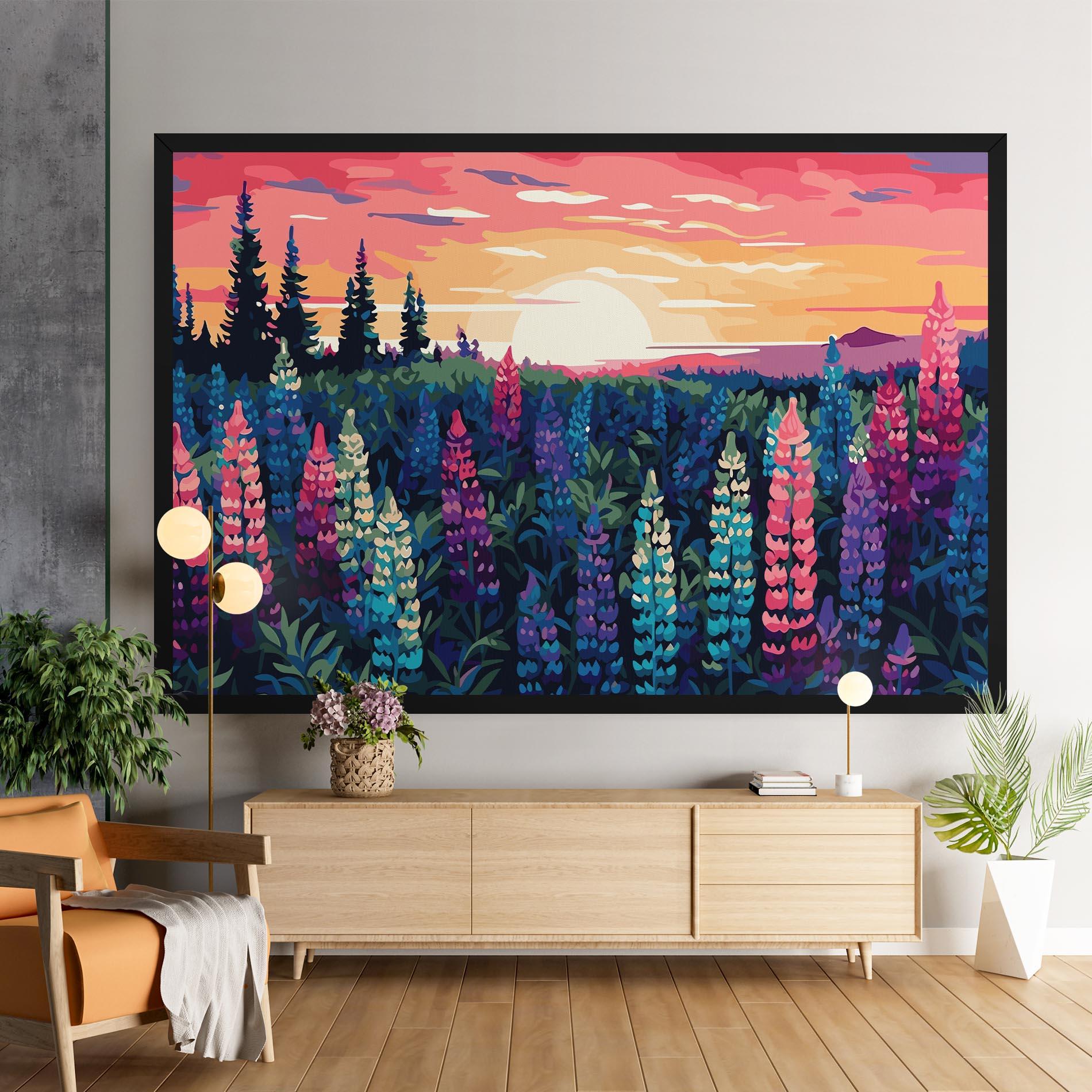 Leinwandbild Spring Sunset mockup 9