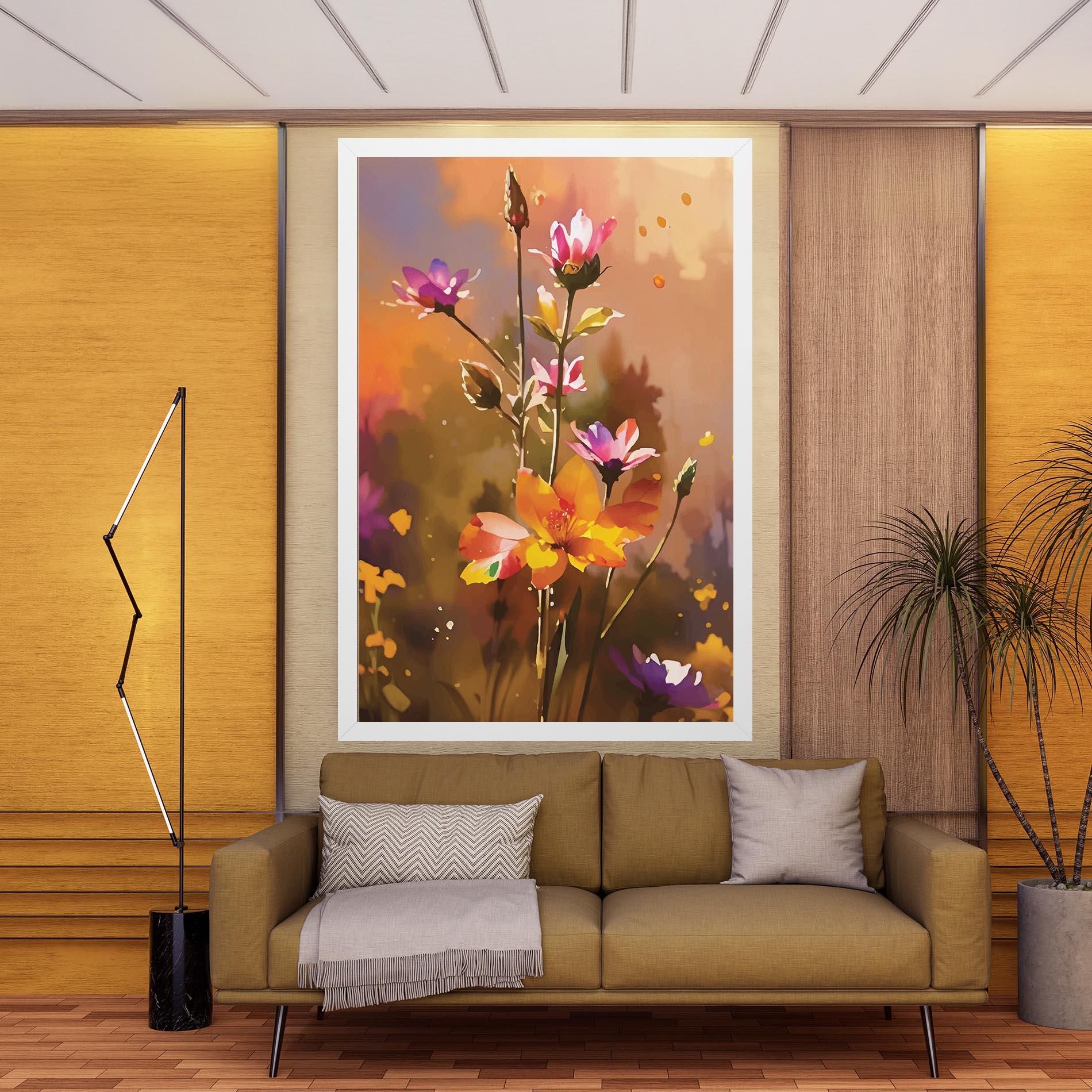 Leinwandbild Orange Pink Spring mockup 9