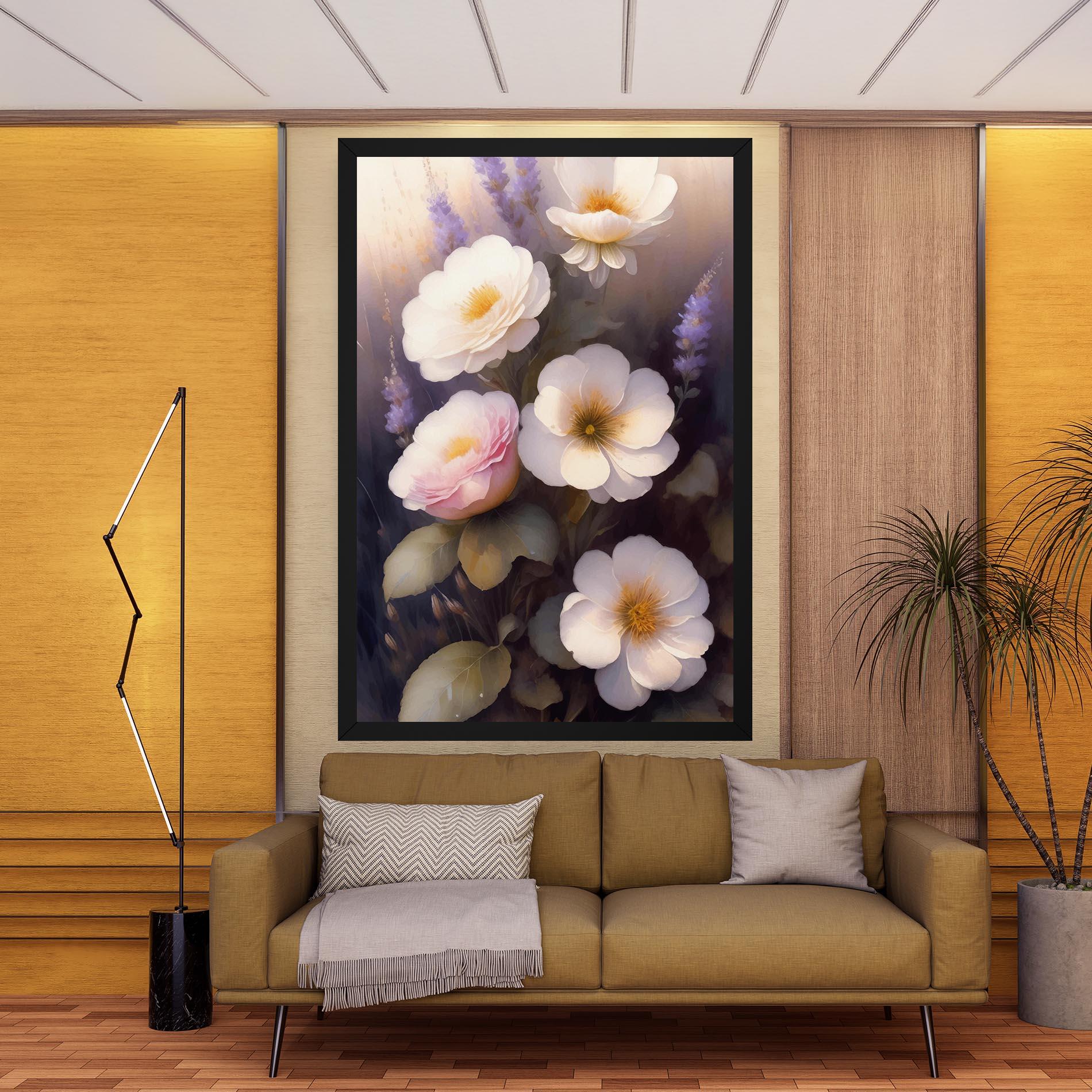 Leinwandbild Cream Flower Spring mockup 9