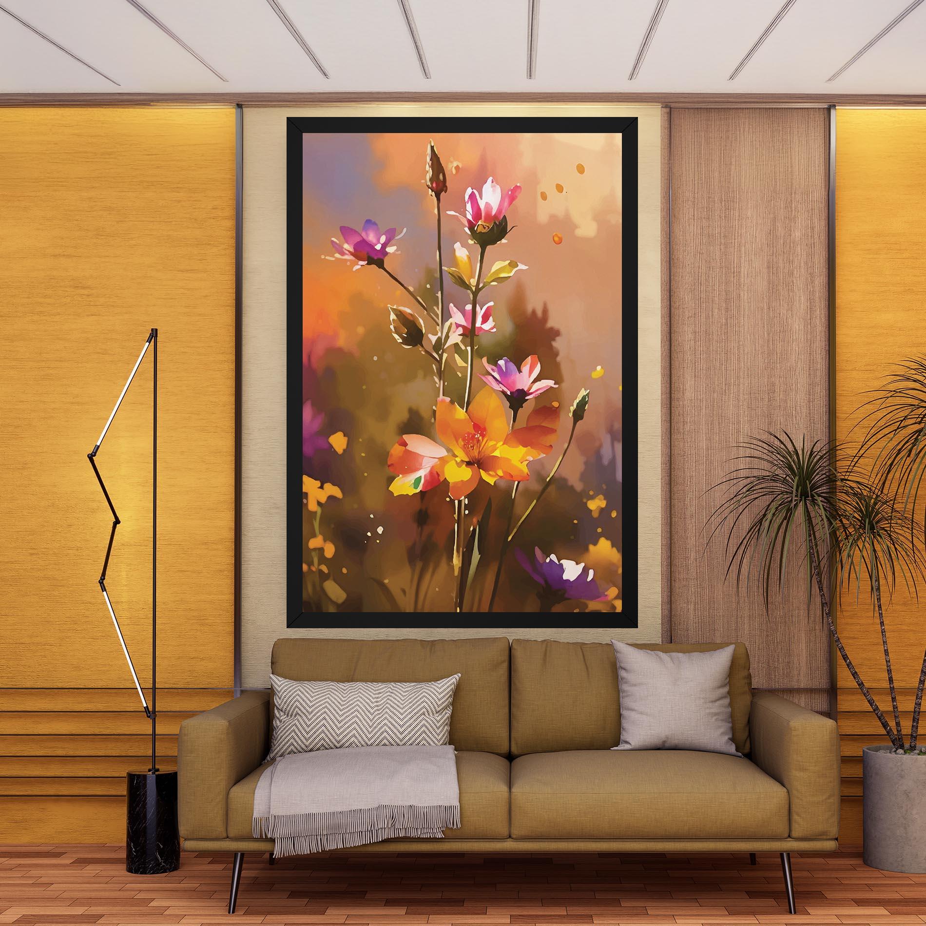 Leinwandbild Orange Pink Spring mockup 9