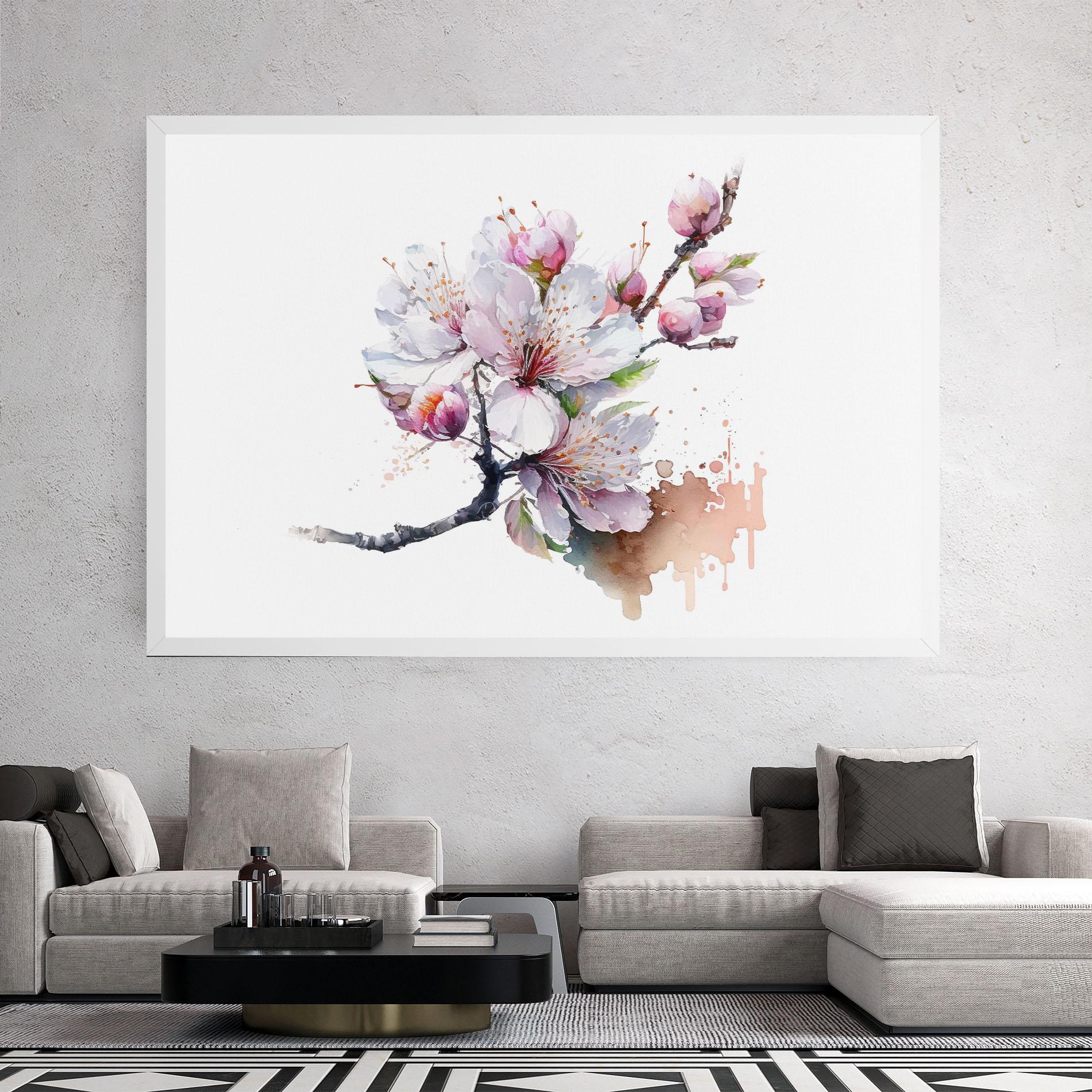 Leinwandbild Cherry Spring Art mockup 2