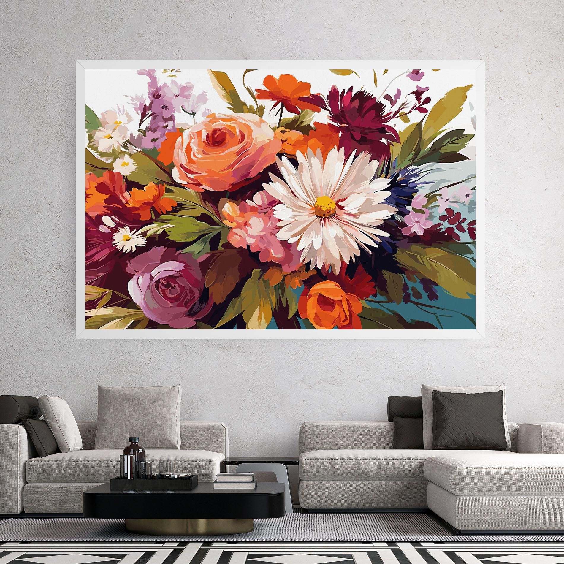 Leinwandbild Cream Orange Spring mockup 2