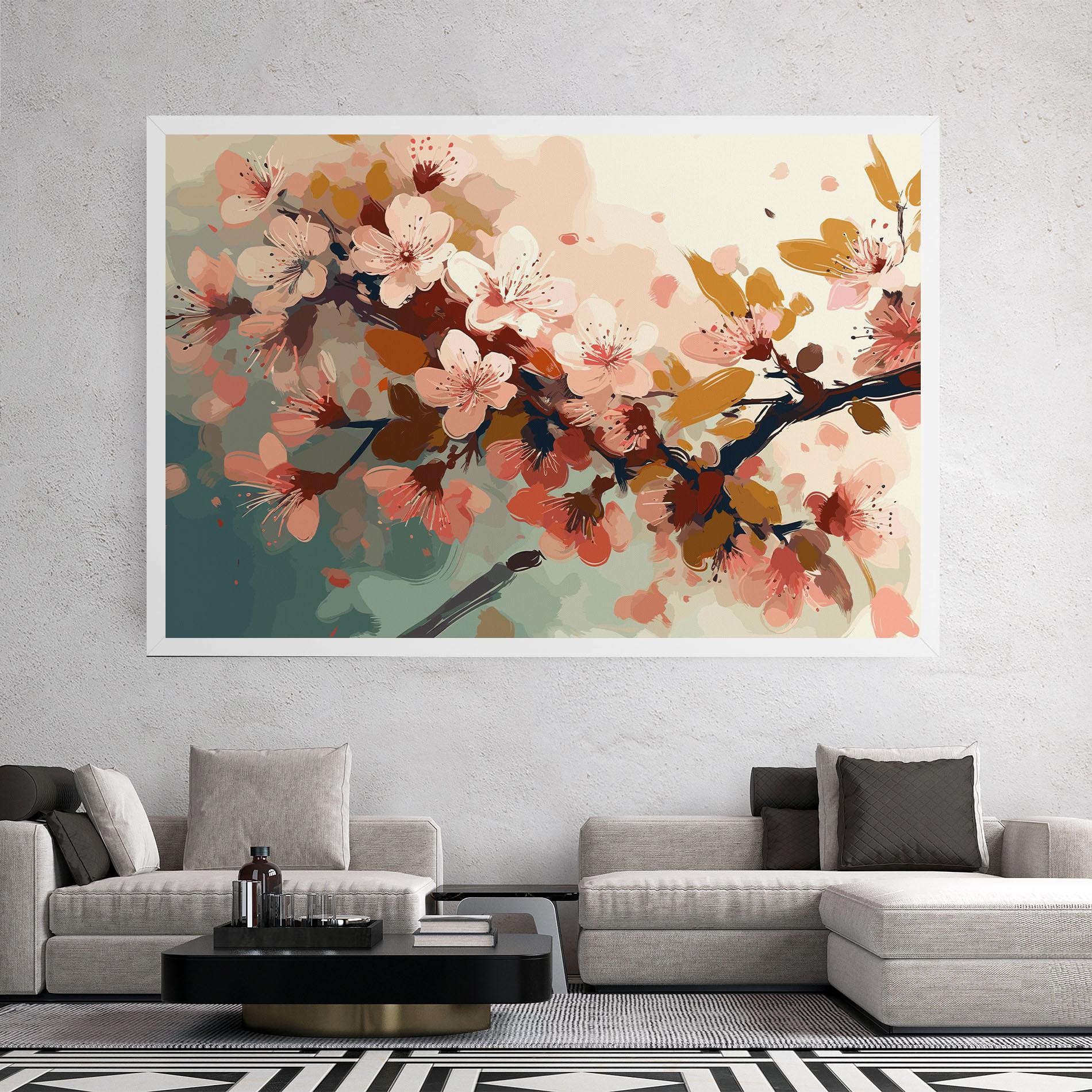 Leinwandbild Cute Spring Flower mockup 2