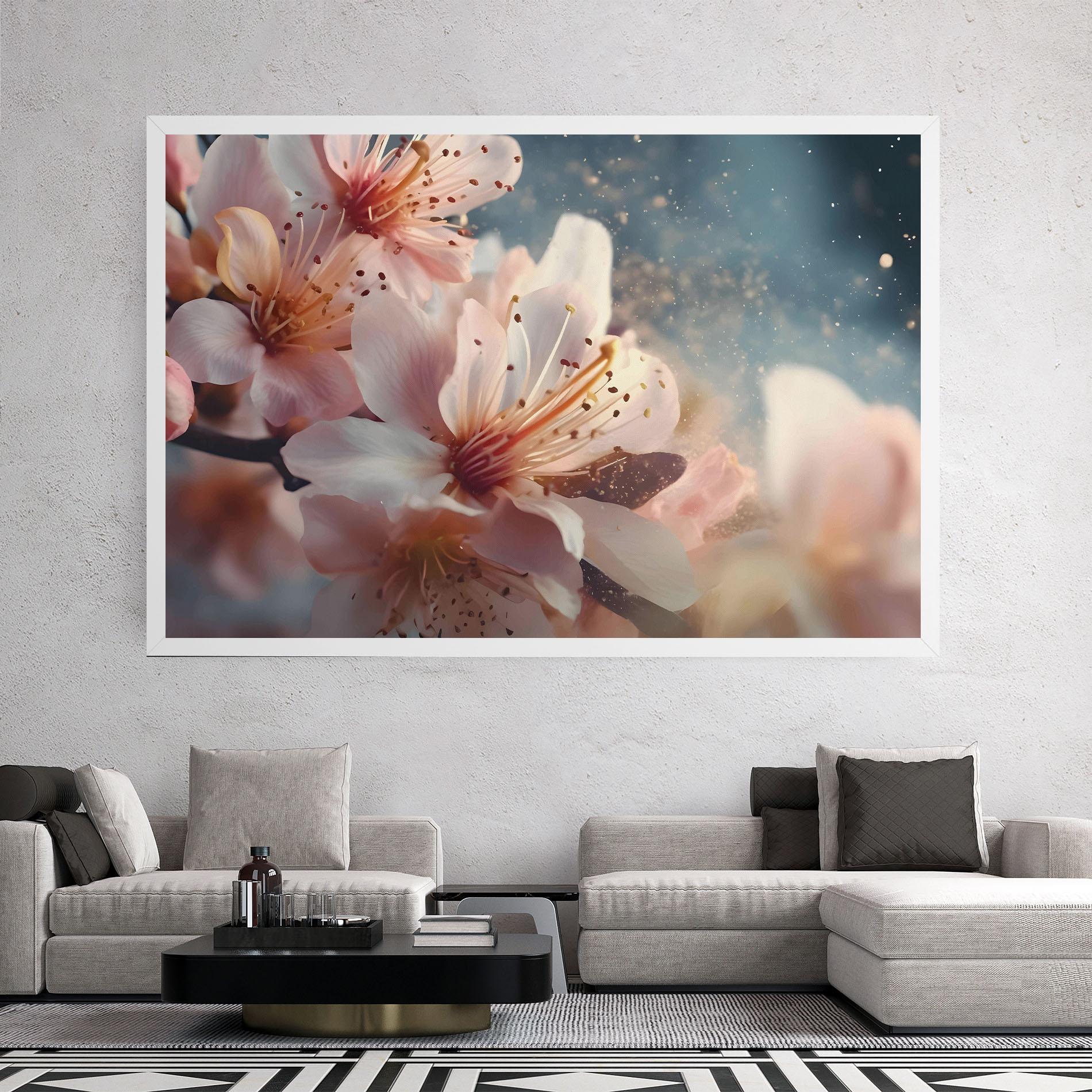 Leinwandbild Flower Spring Art mockup 2