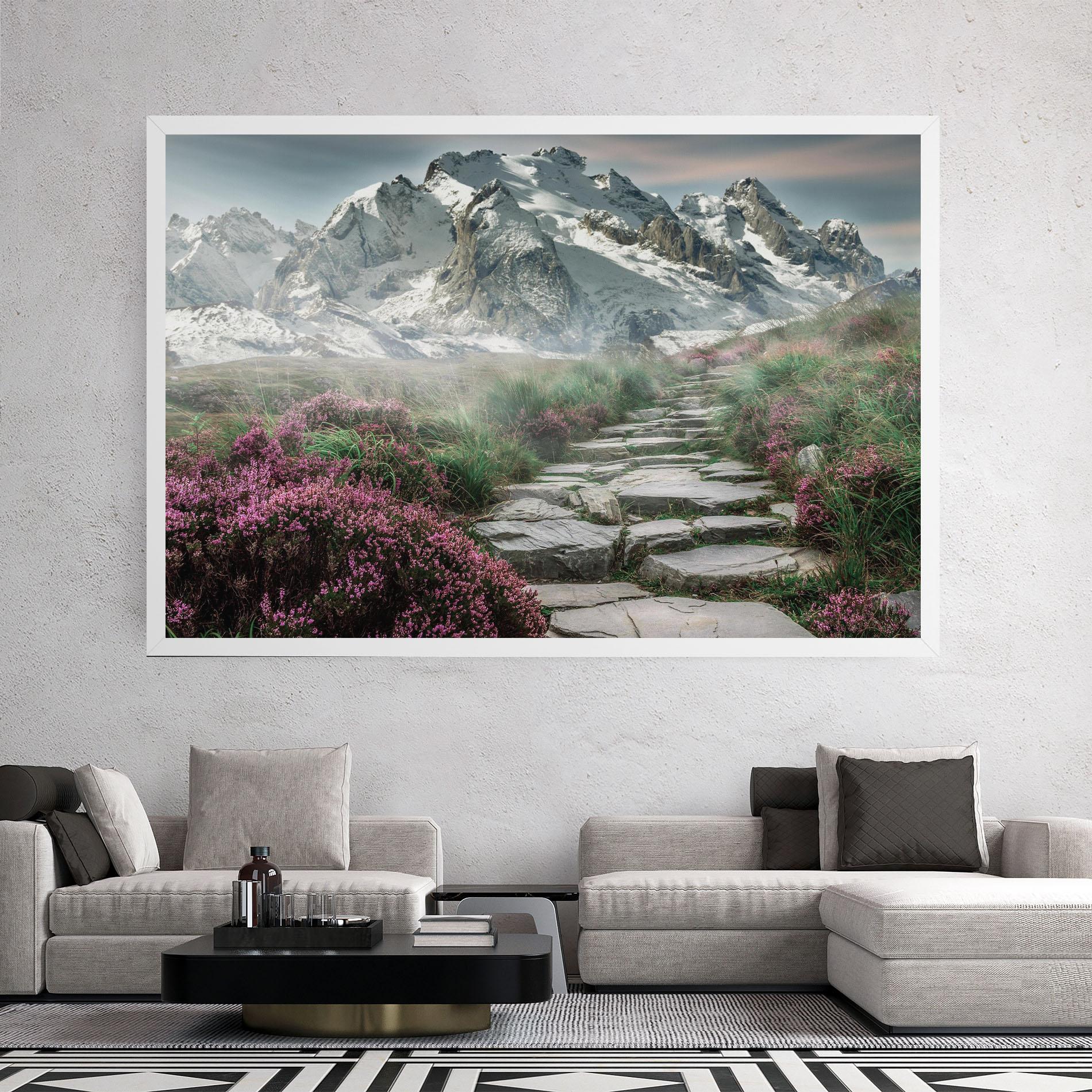 Leinwandbild Mountain Spring View mockup 2