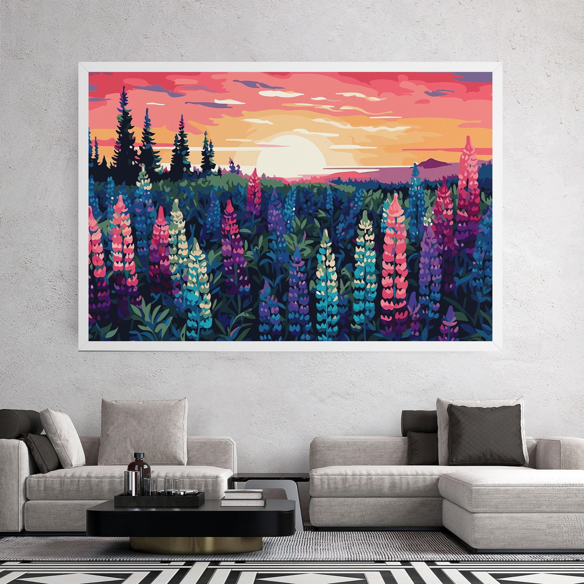 Leinwandbild Spring Sunset mockup 2