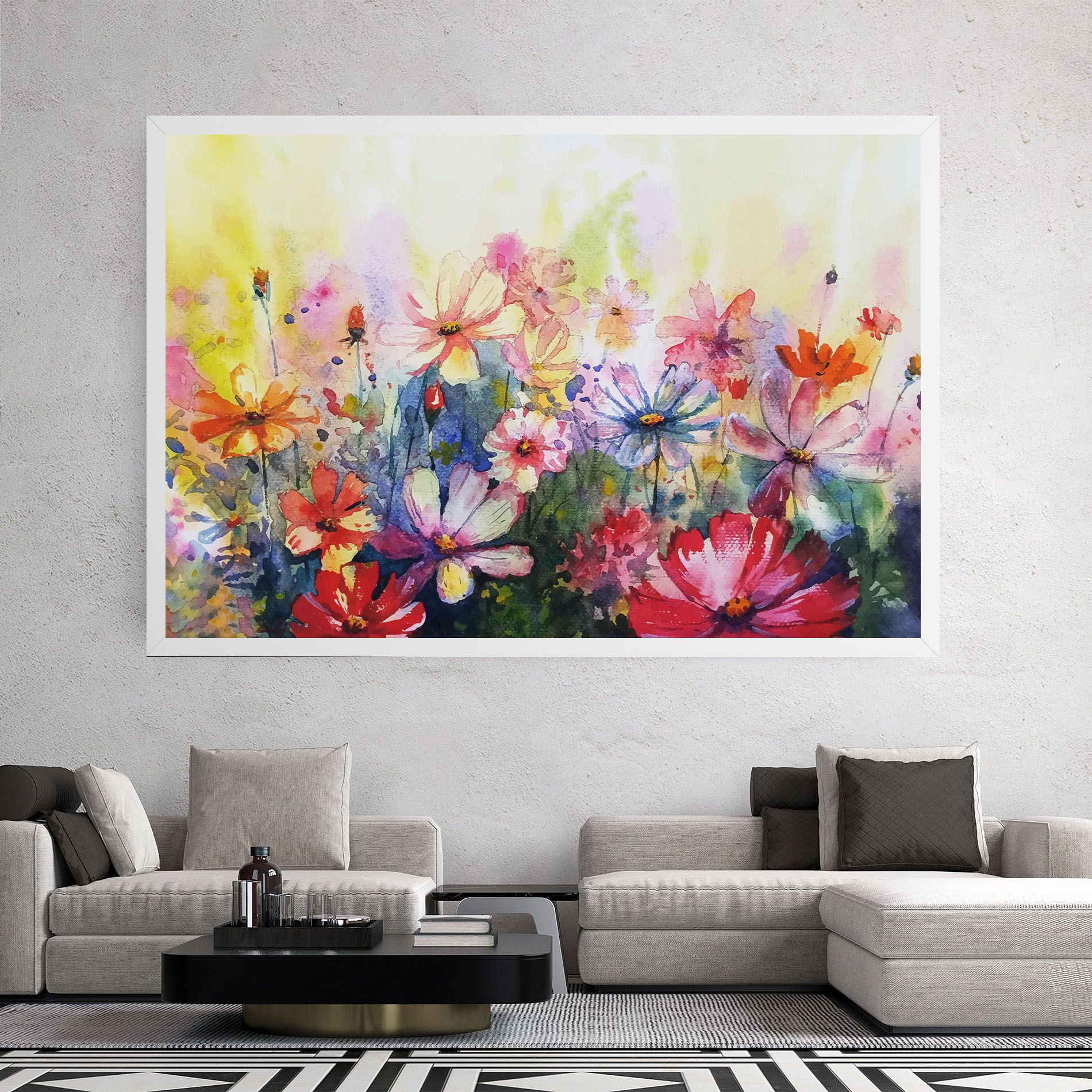 Water Art Flowers mockup 2