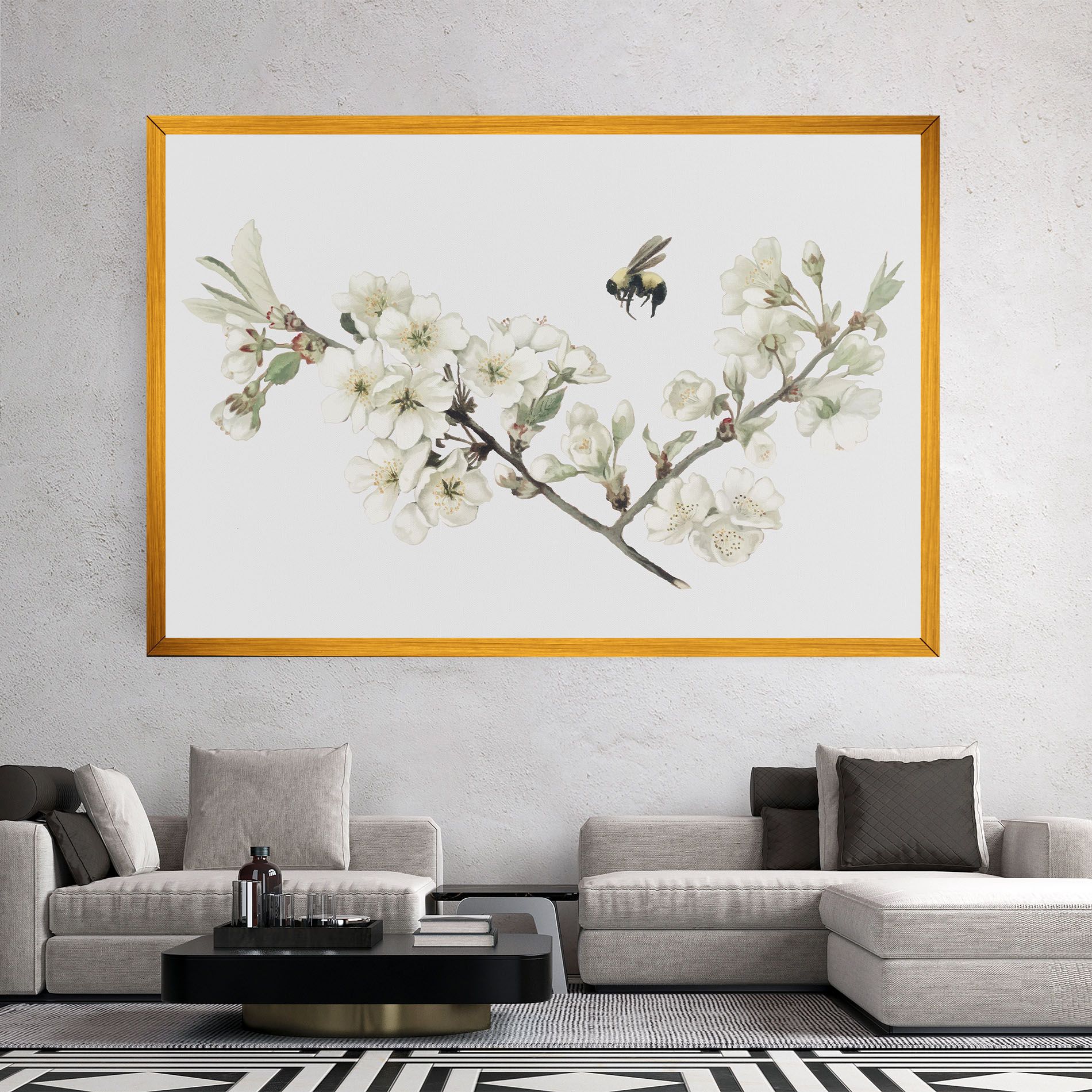 Bee Spring Flower mockup 2