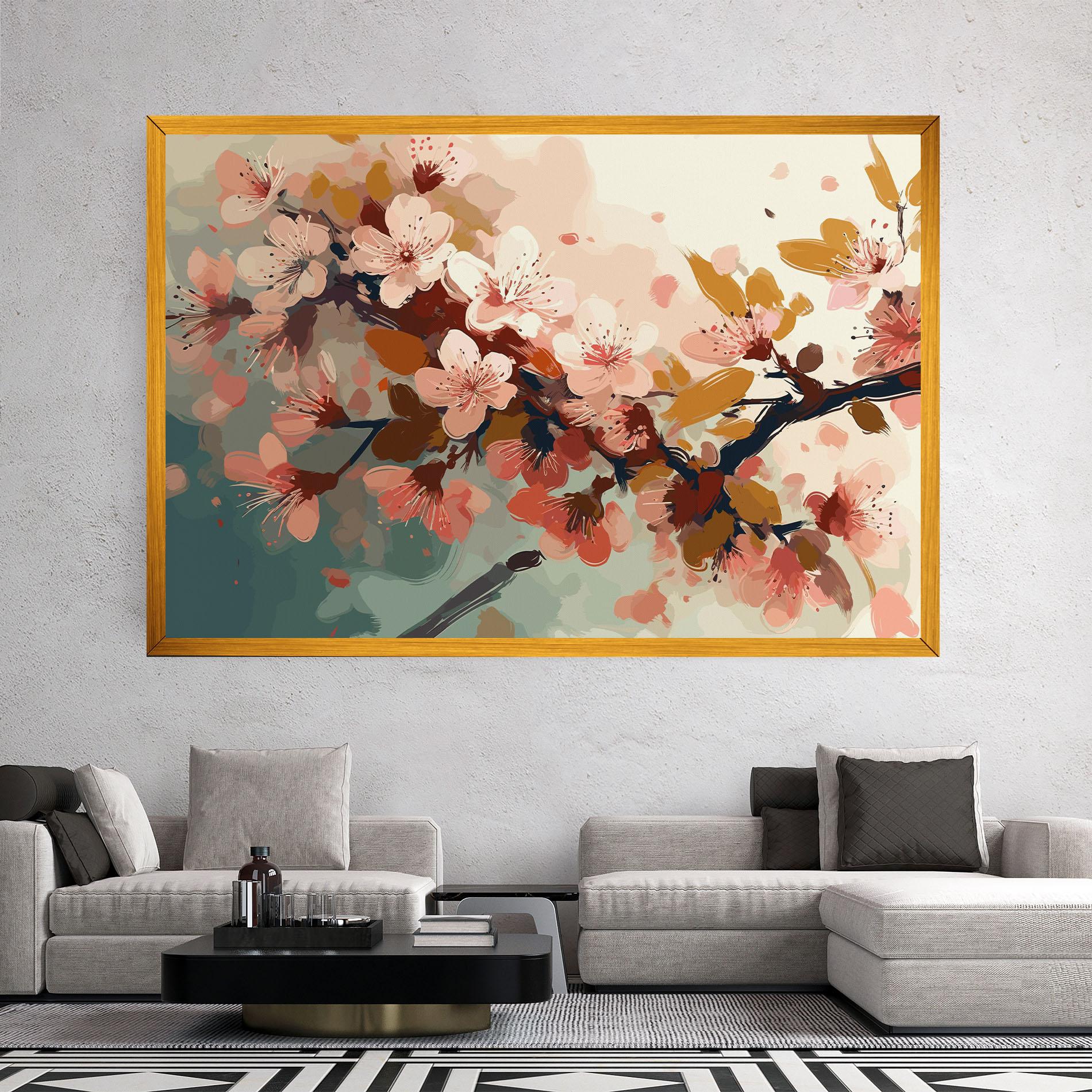 Leinwandbild Cute Spring Flower mockup 2