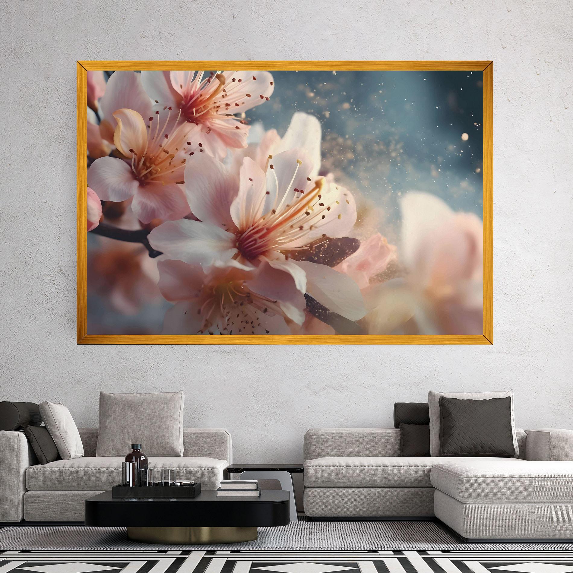 Leinwandbild Flower Spring Art mockup 2