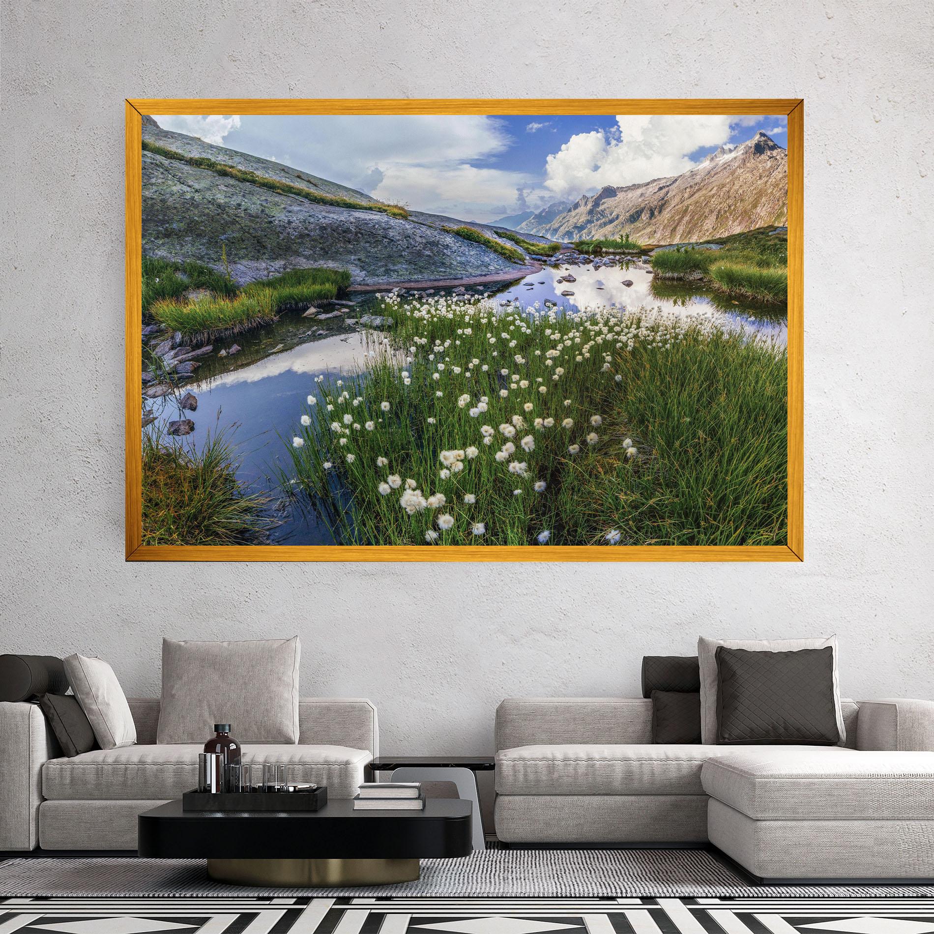 Leinwandbild Lake Spring View mockup 2