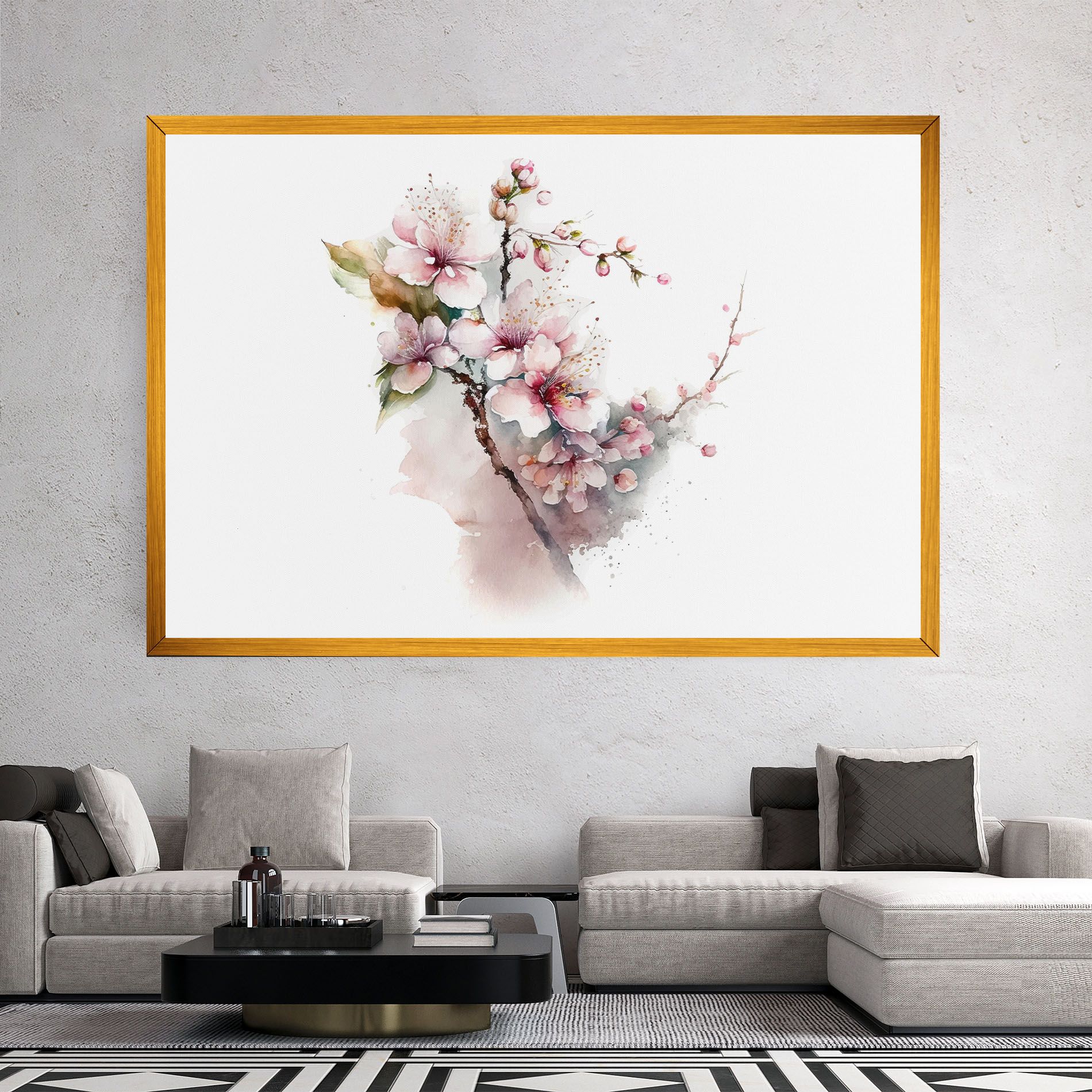 Spring Pastel Flower mockup 2