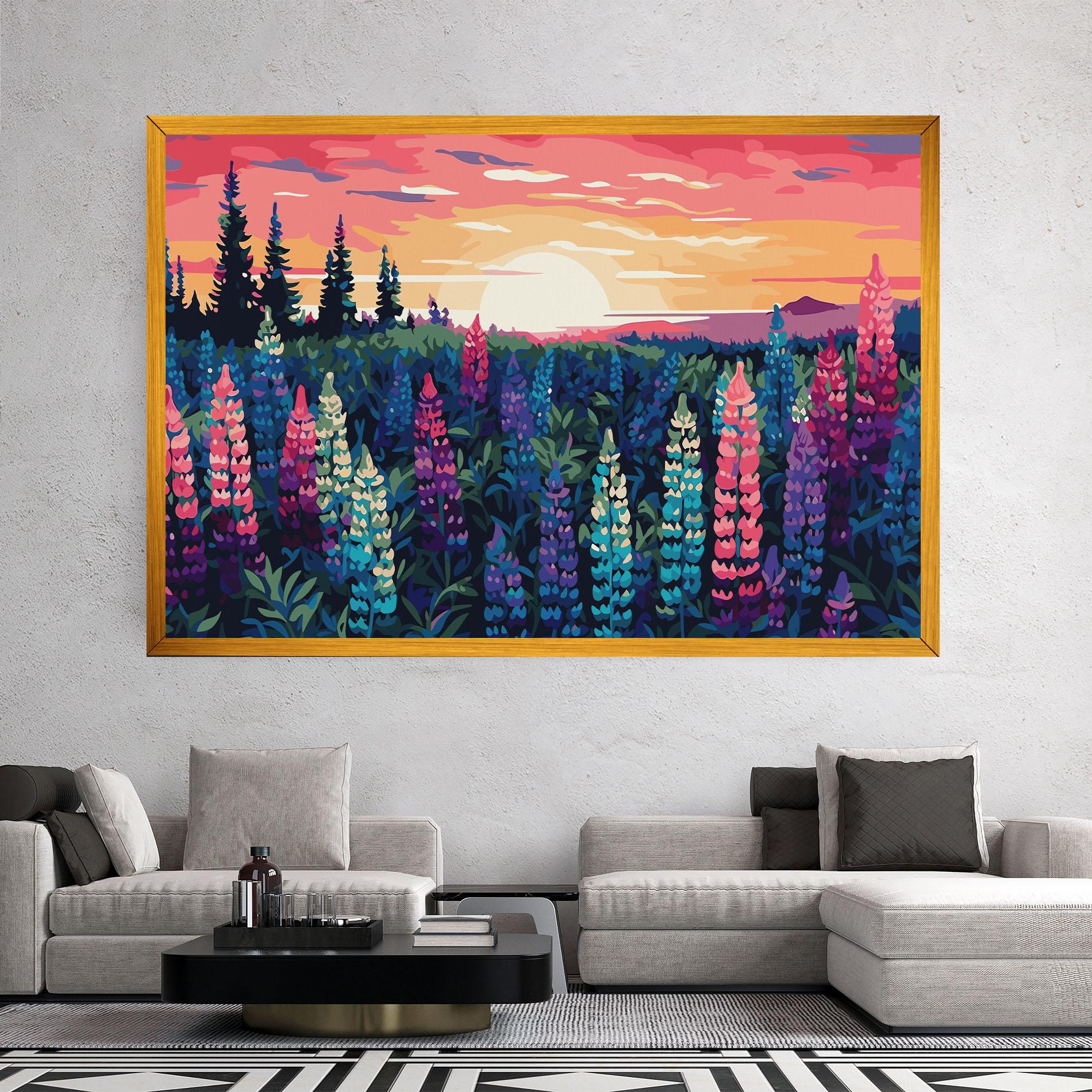 Leinwandbild Spring Sunset mockup 2