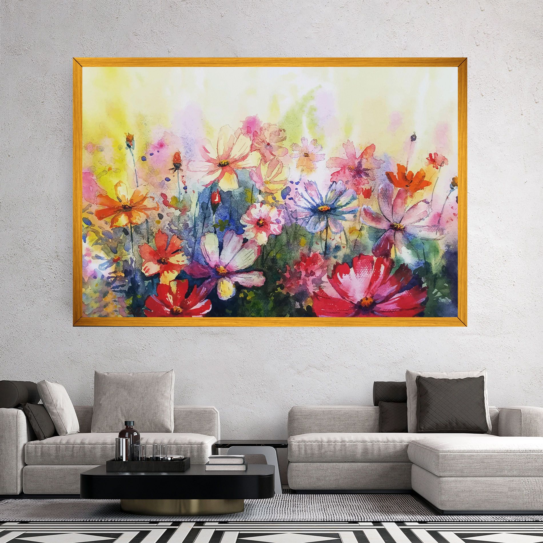 Water Art Flowers mockup 2