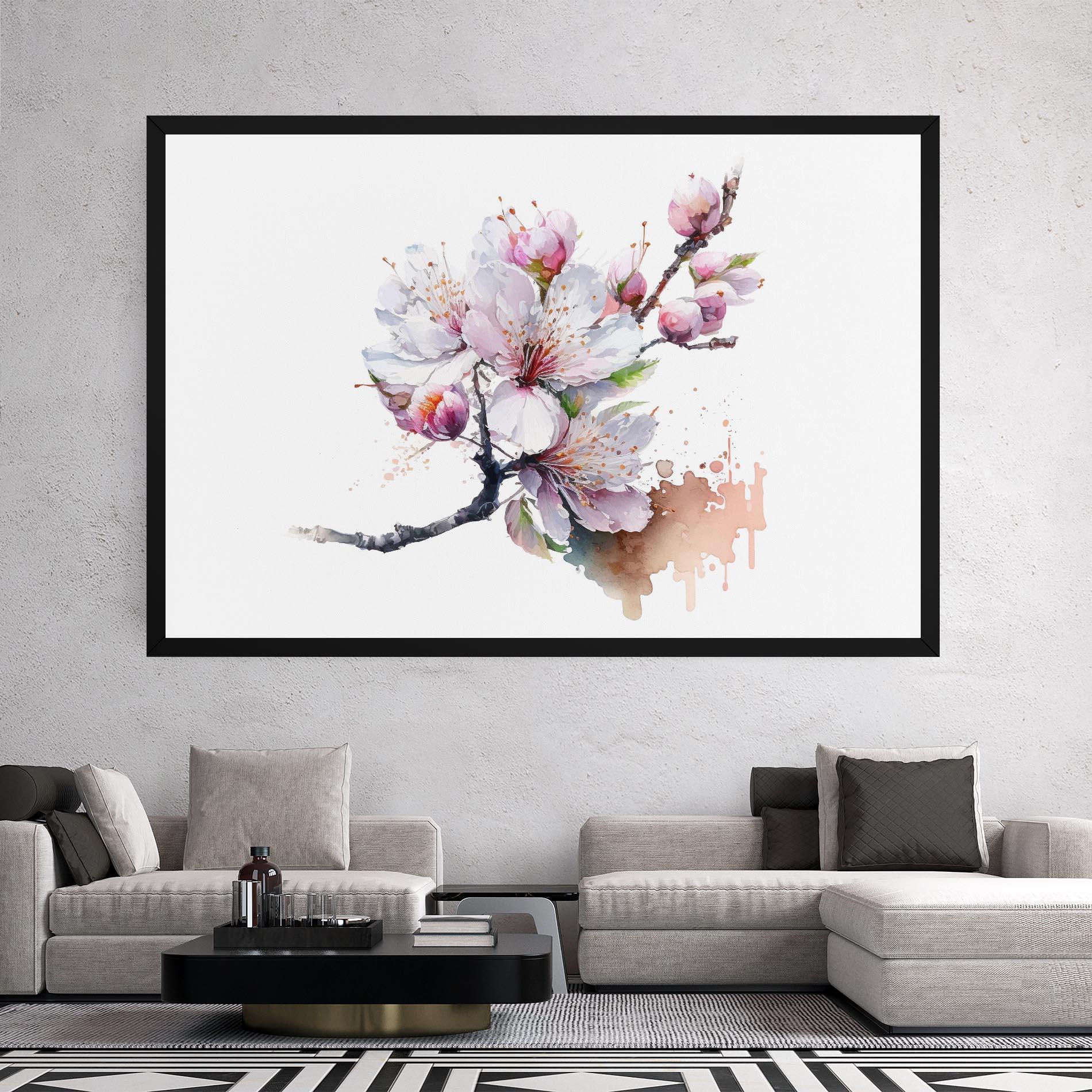Leinwandbild Cherry Spring Art mockup 2