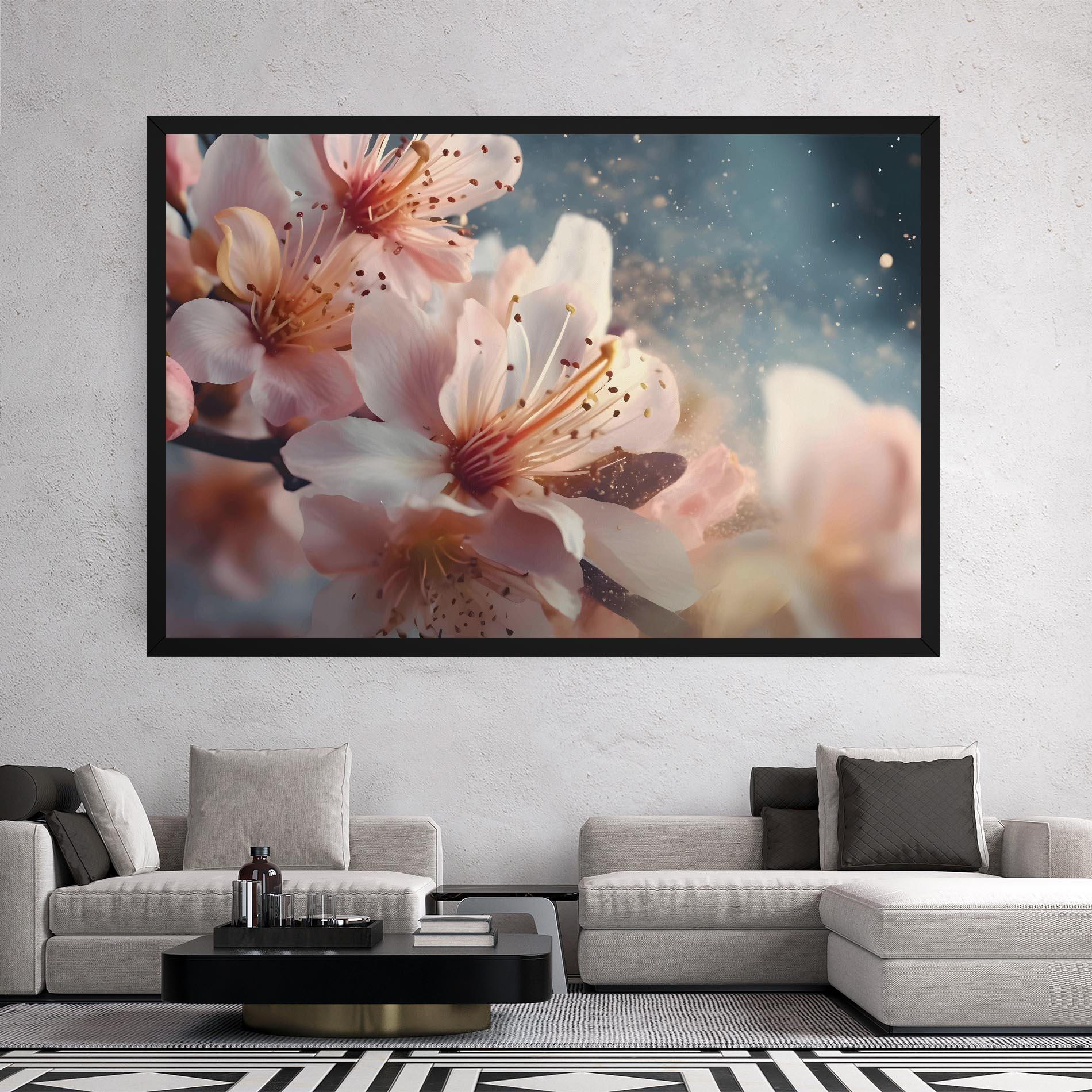 Leinwandbild Flower Spring Art mockup 2