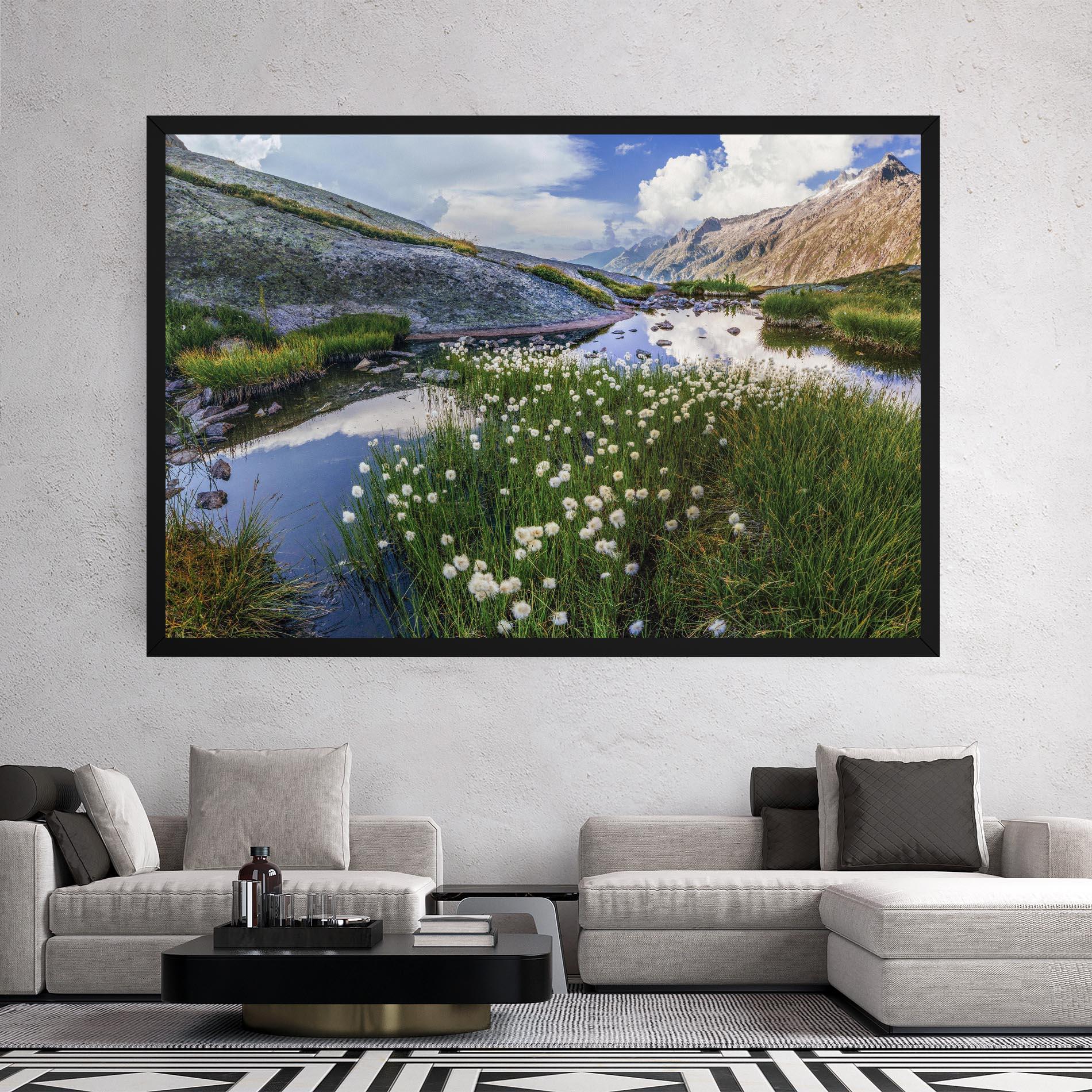 Leinwandbild Lake Spring View mockup 2