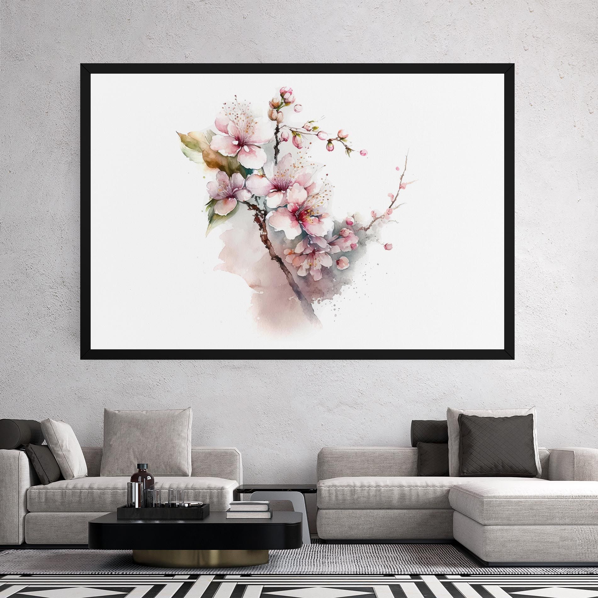 Spring Pastel Flower mockup 2