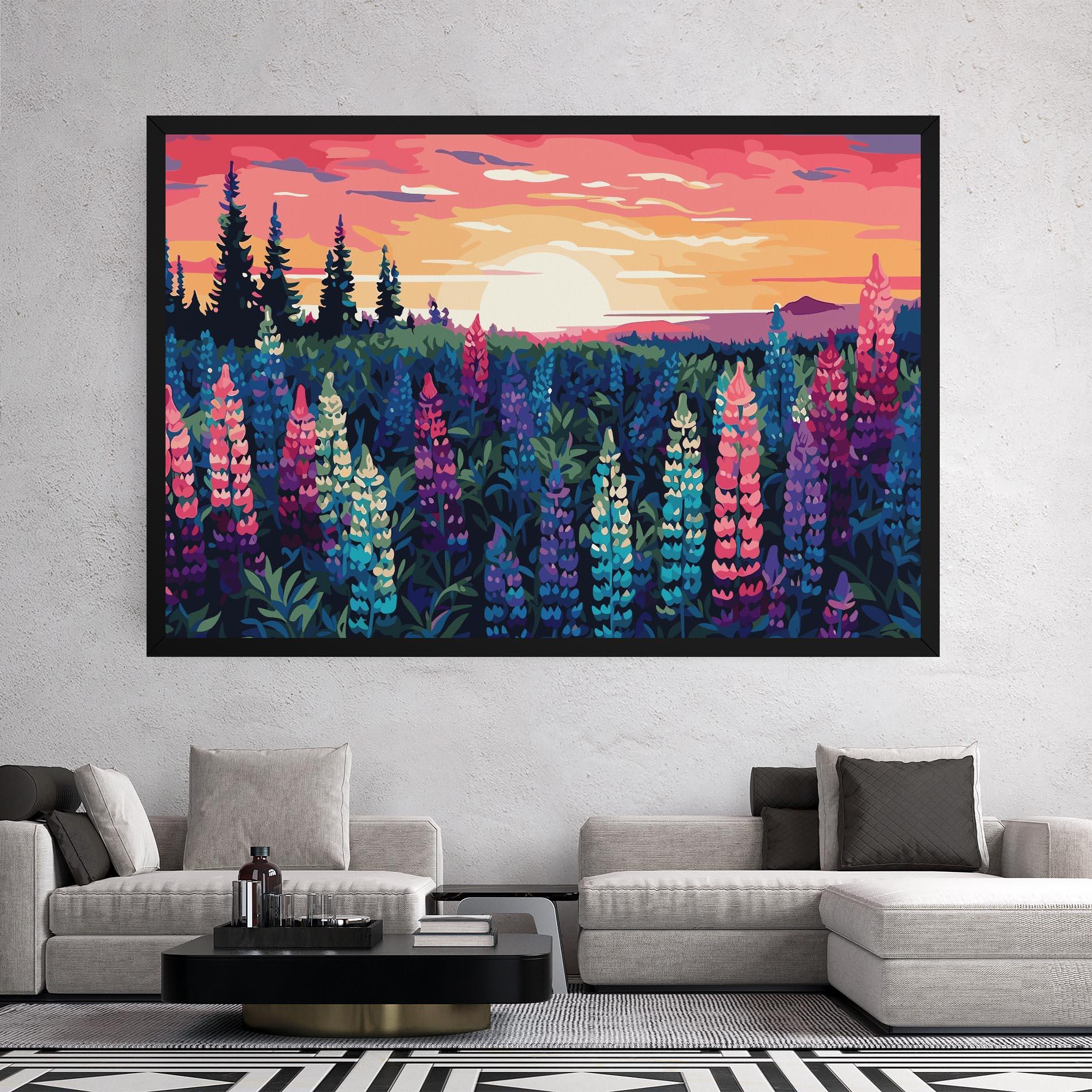 Leinwandbild Spring Sunset mockup 2