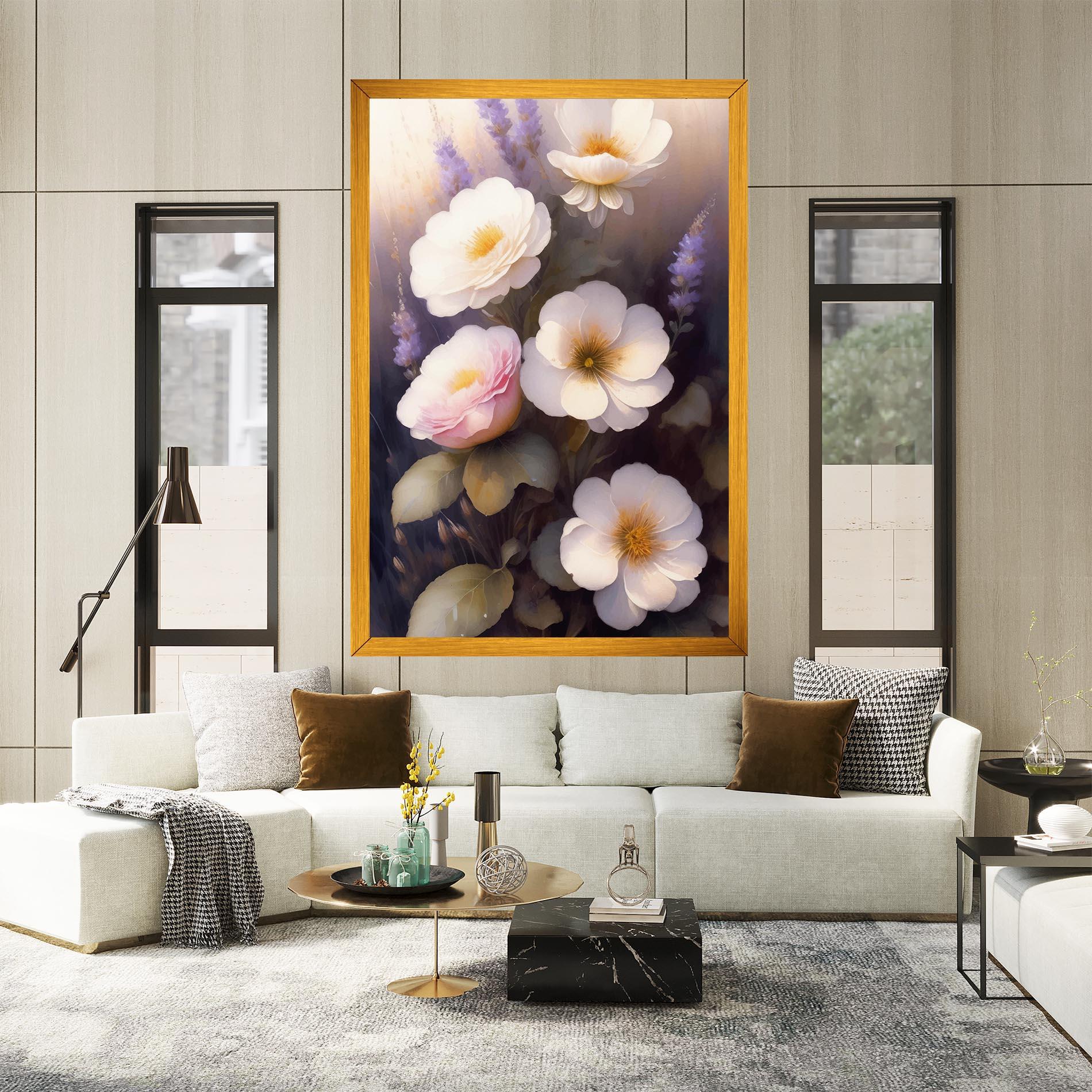 Leinwandbild Cream Flower Spring mockup 2