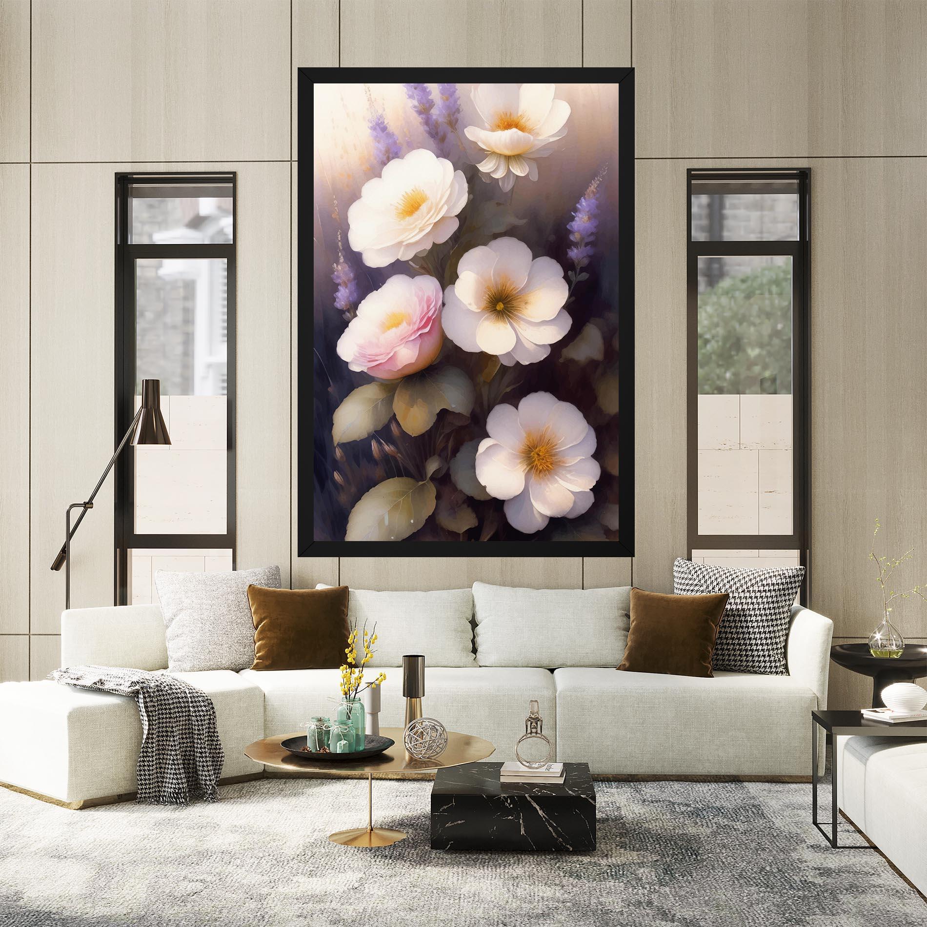 Leinwandbild Cream Flower Spring mockup 2