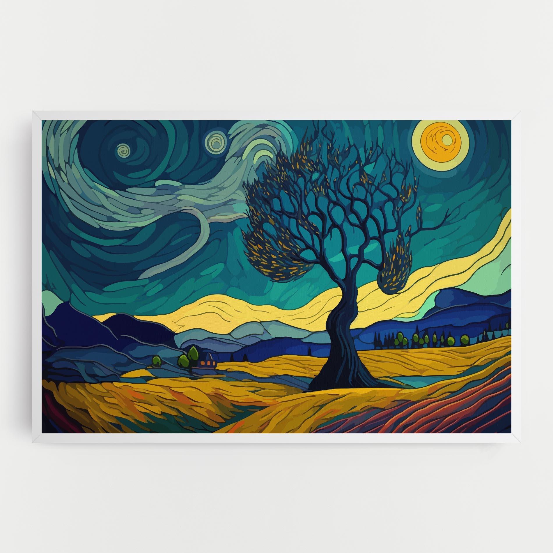 Leinwandbild Abstract Rural Art mockup 0