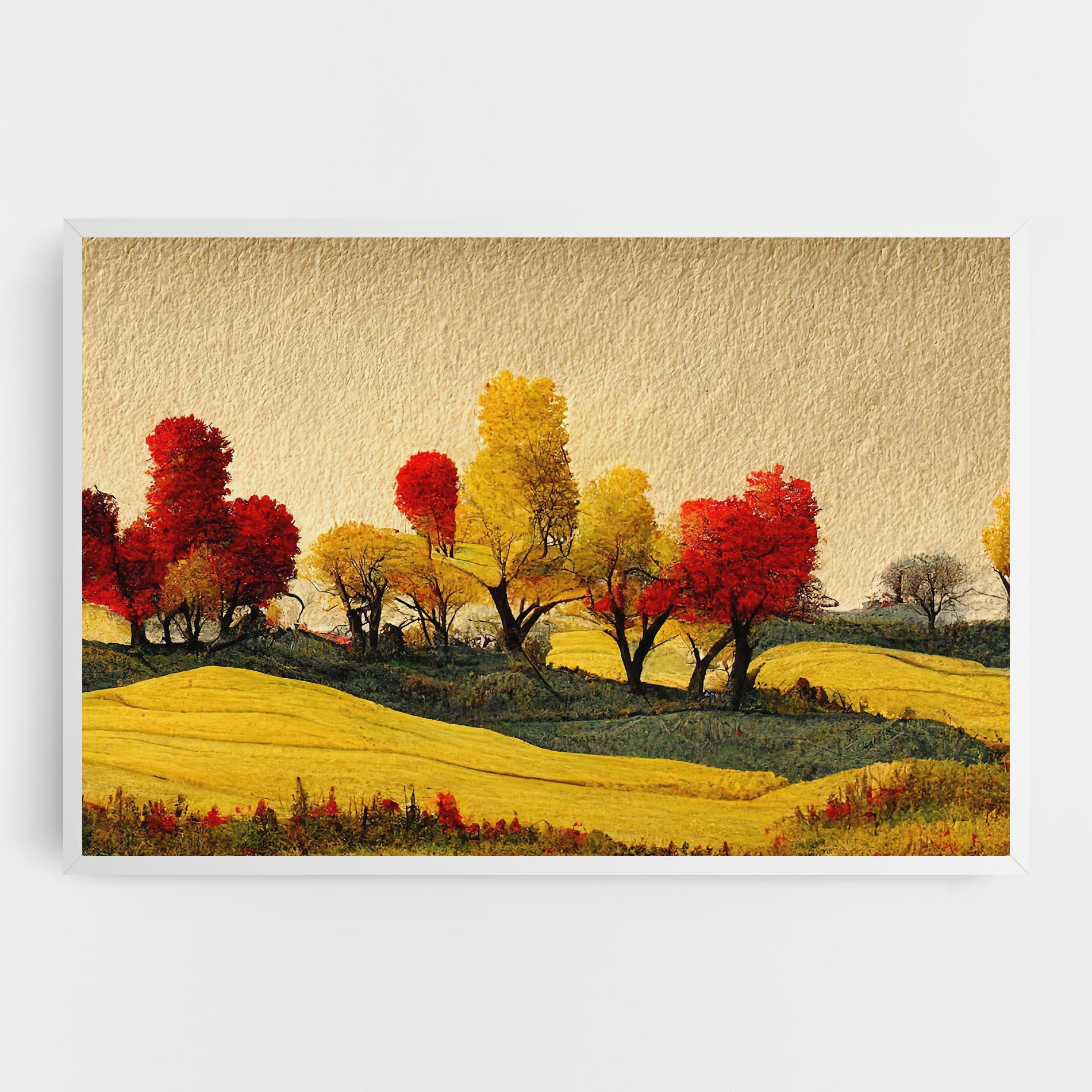 Leinwandbild Autumn Paper Style mockup 0