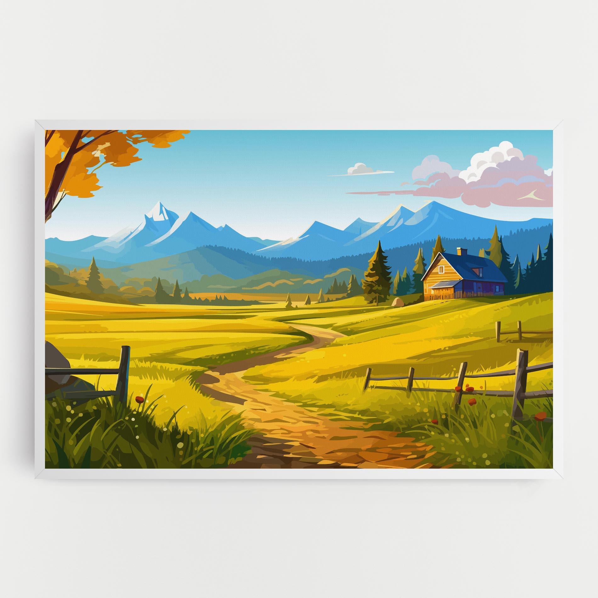Leinwandbild Daylight Rural View mockup 0