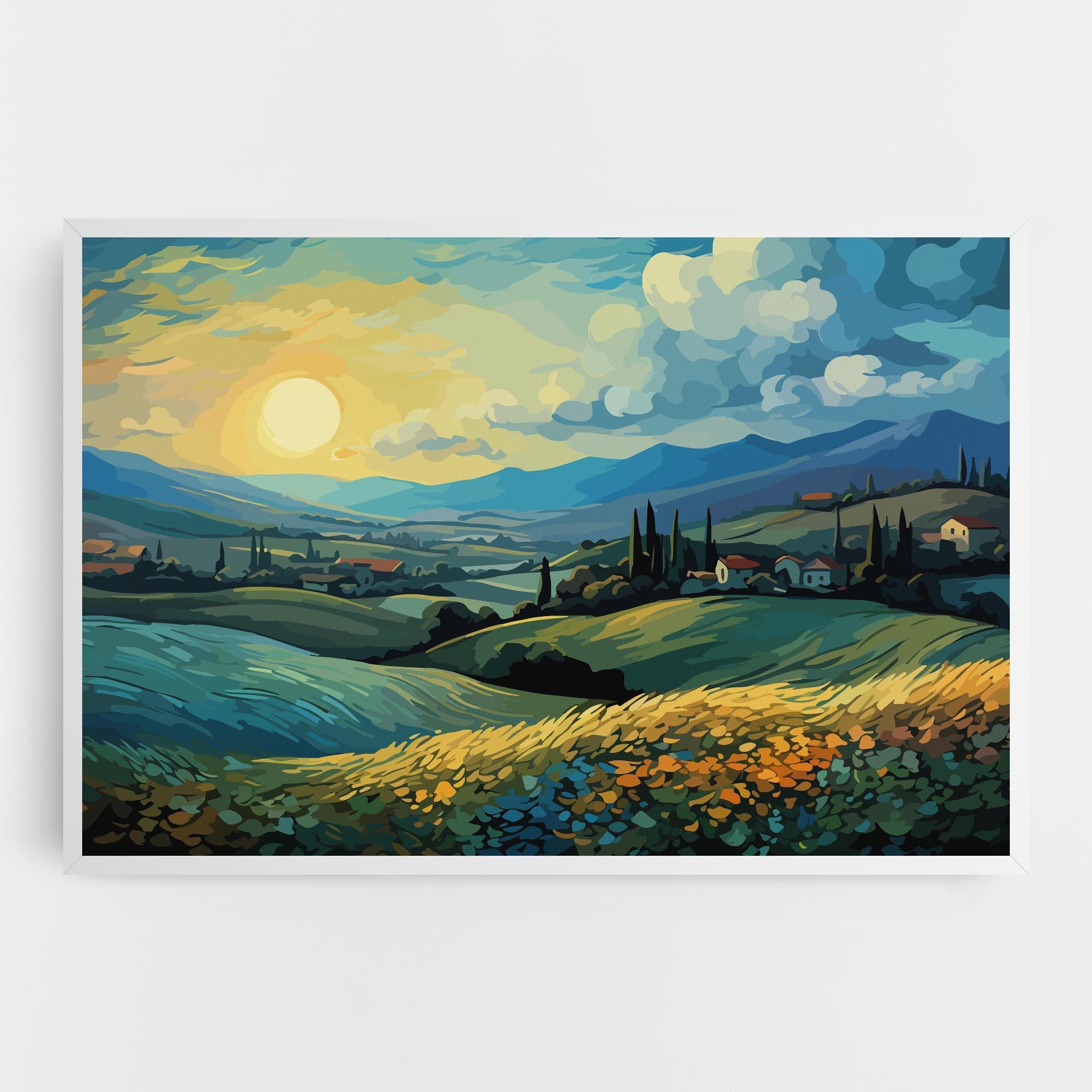 Leinwandbild Fantasy Blue View mockup 0