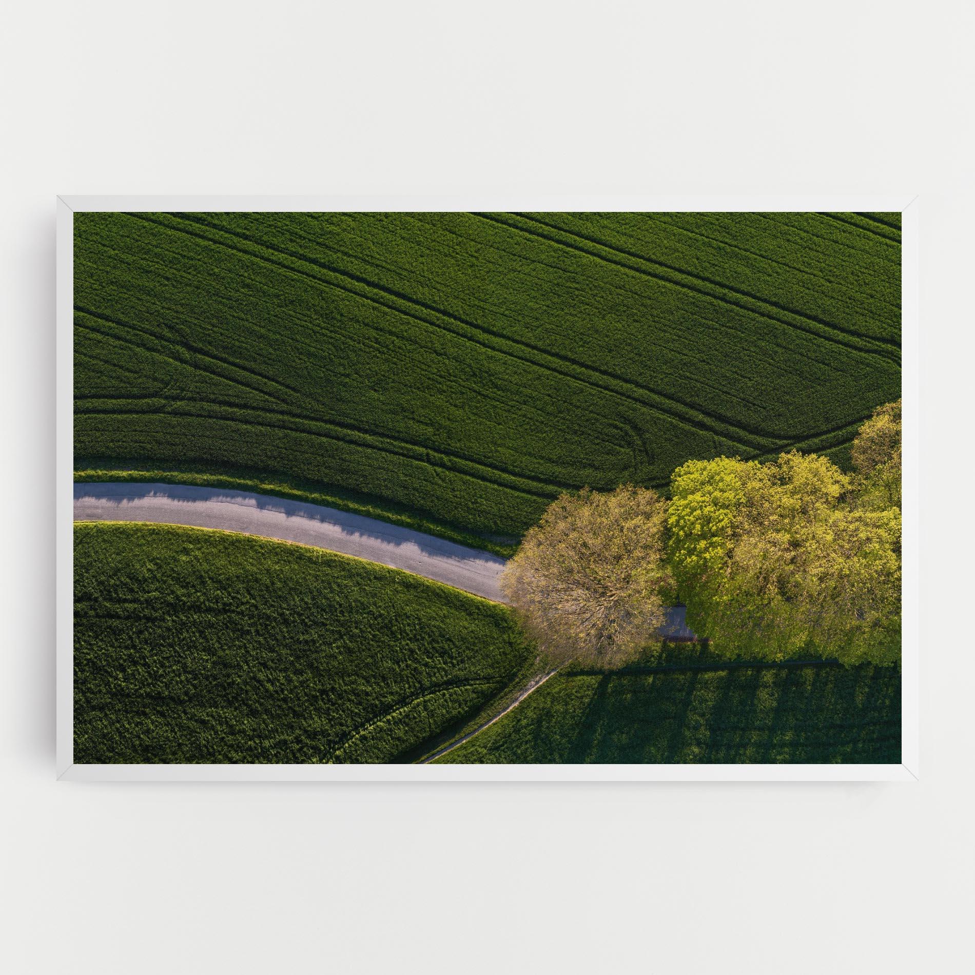 Leinwandbild Green Road mockup 0