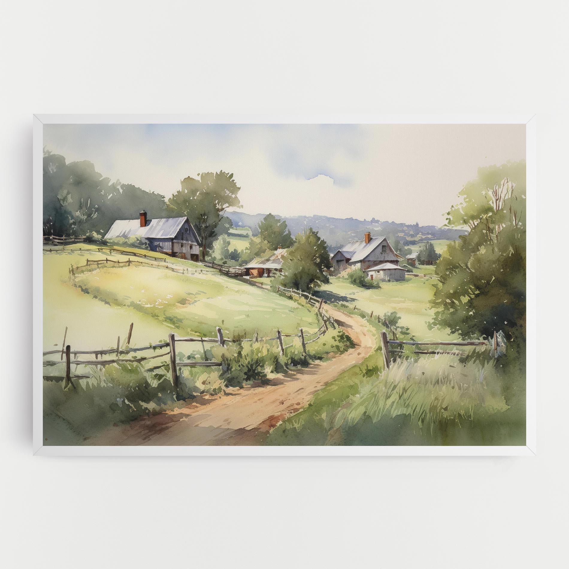 Leinwandbild Rural Farm mockup 0