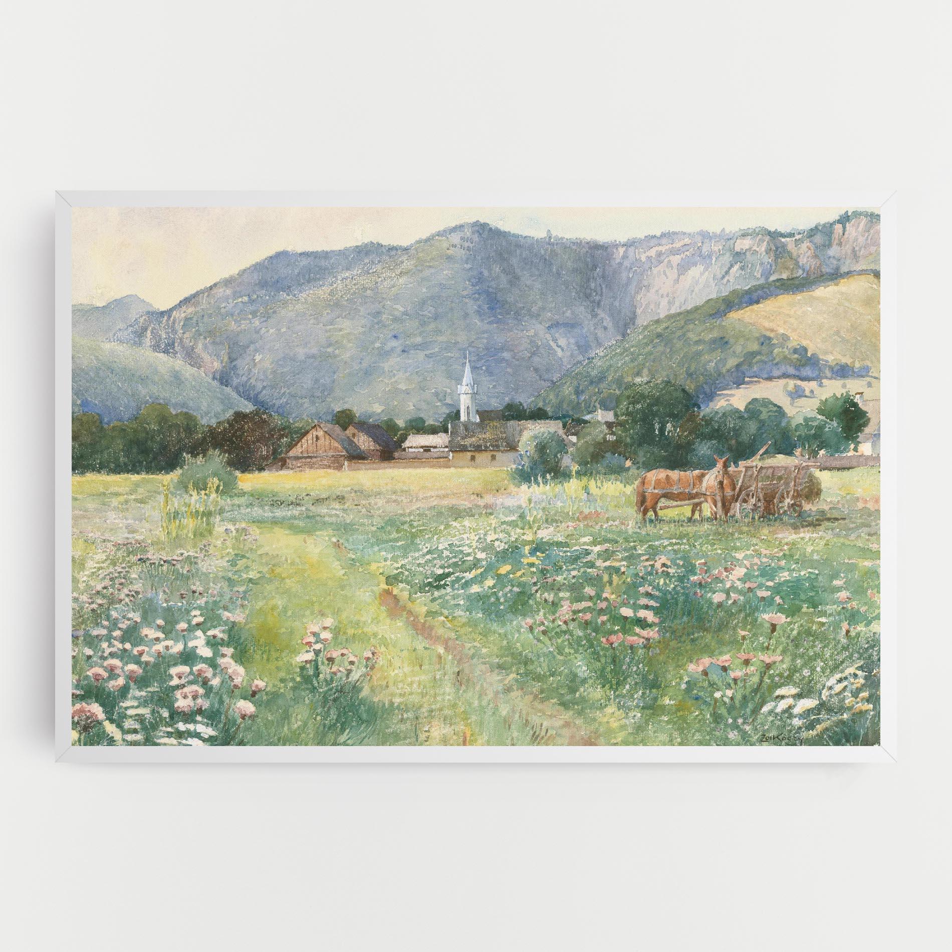 Leinwandbild Rural Painting Art mockup 0