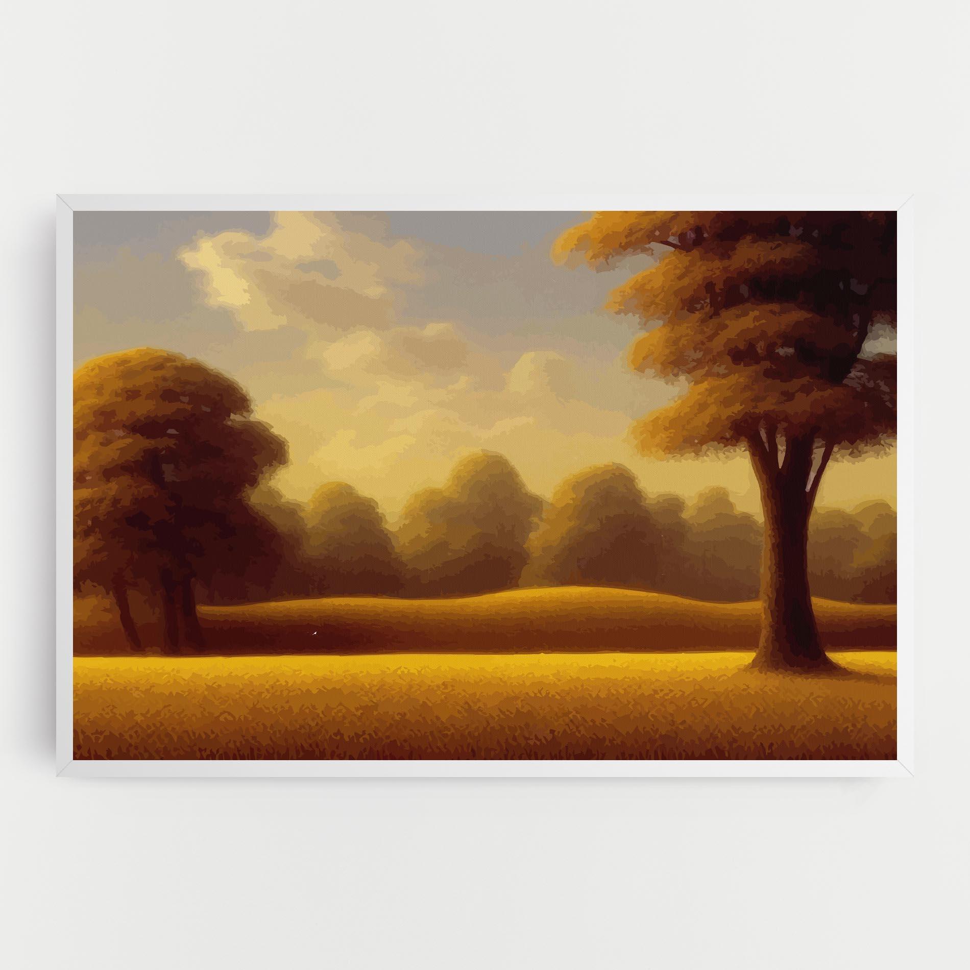 Leinwandbild Yellow Countryside mockup 0