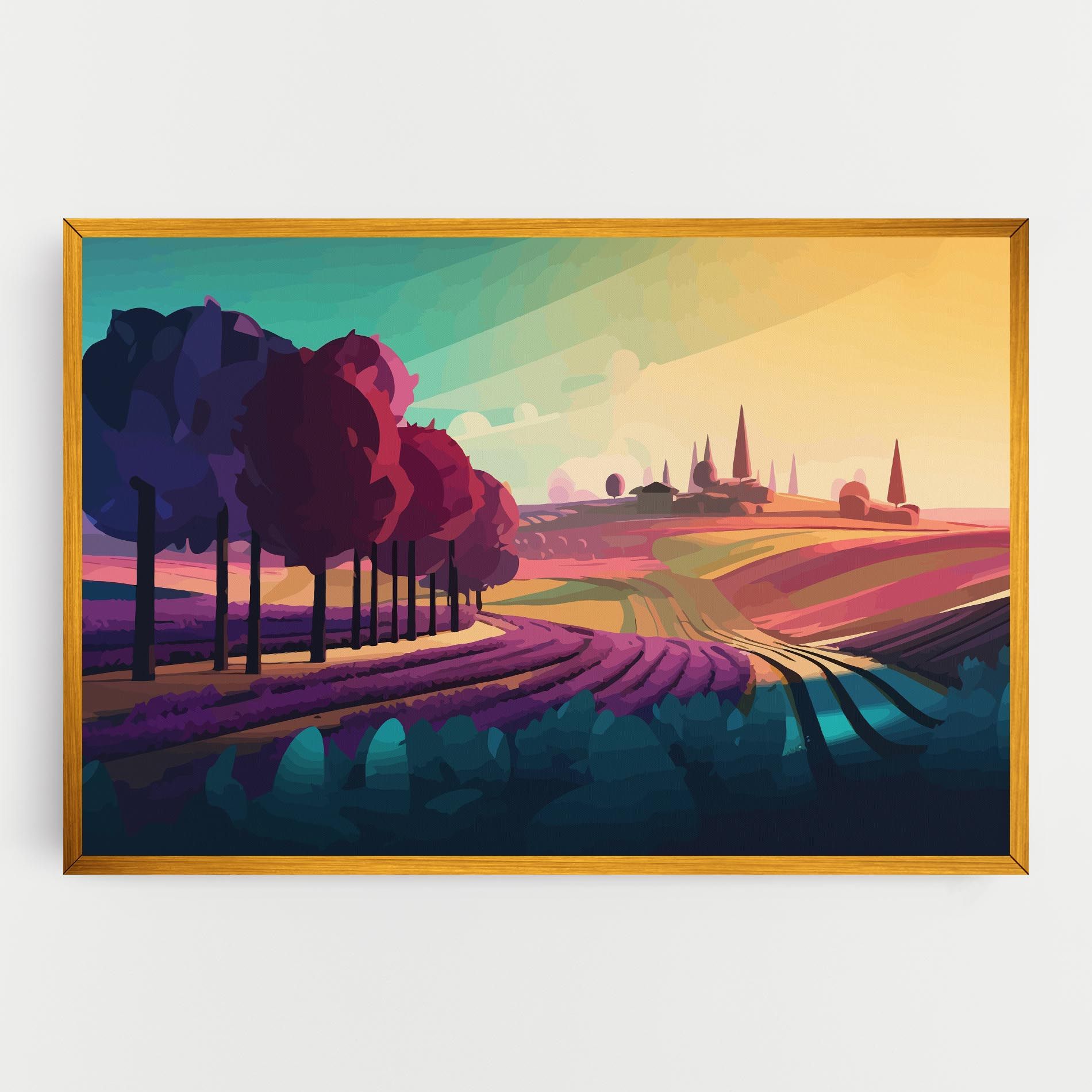 Beautiful Rural View mockup 0