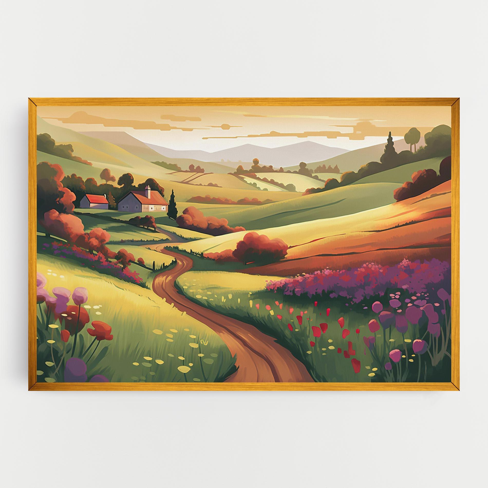 Leinwandbild Countryside Charm mockup 0