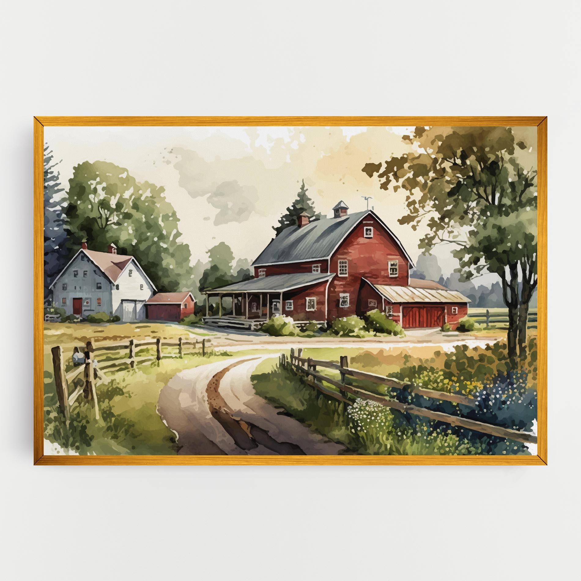 Leinwandbild Farmhouse Painting mockup 0